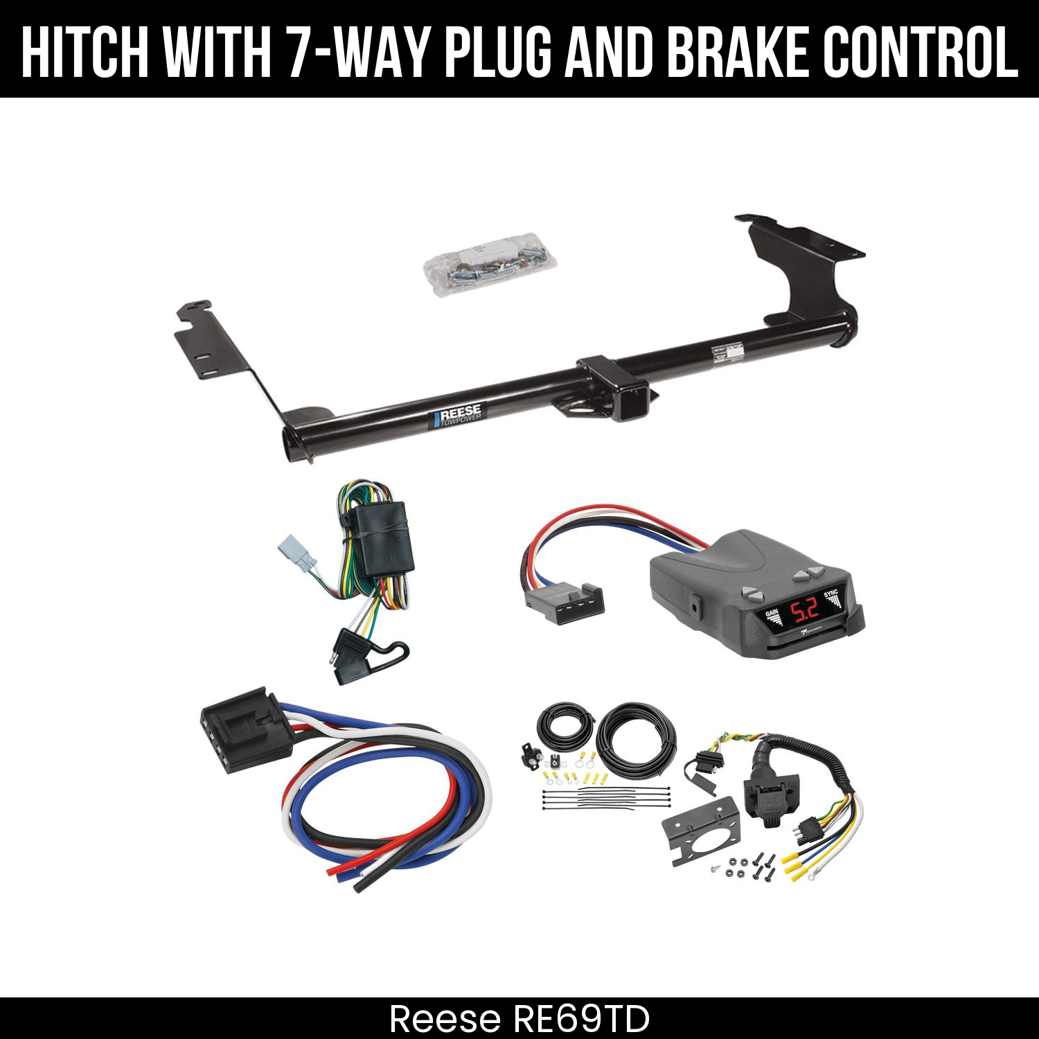 Trailer Hitch , 7-Way , Tekonsha Brakeman IV Brake Control