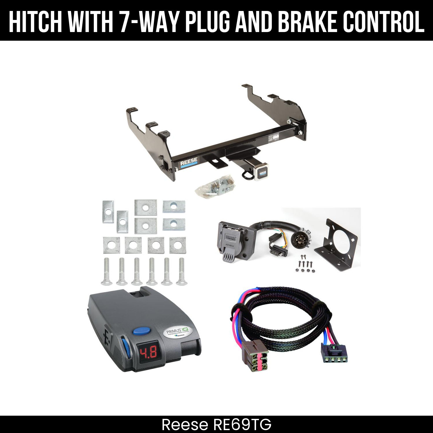 Trailer Hitch , 7-Way , Tekonsha Primus IQ Brake Control