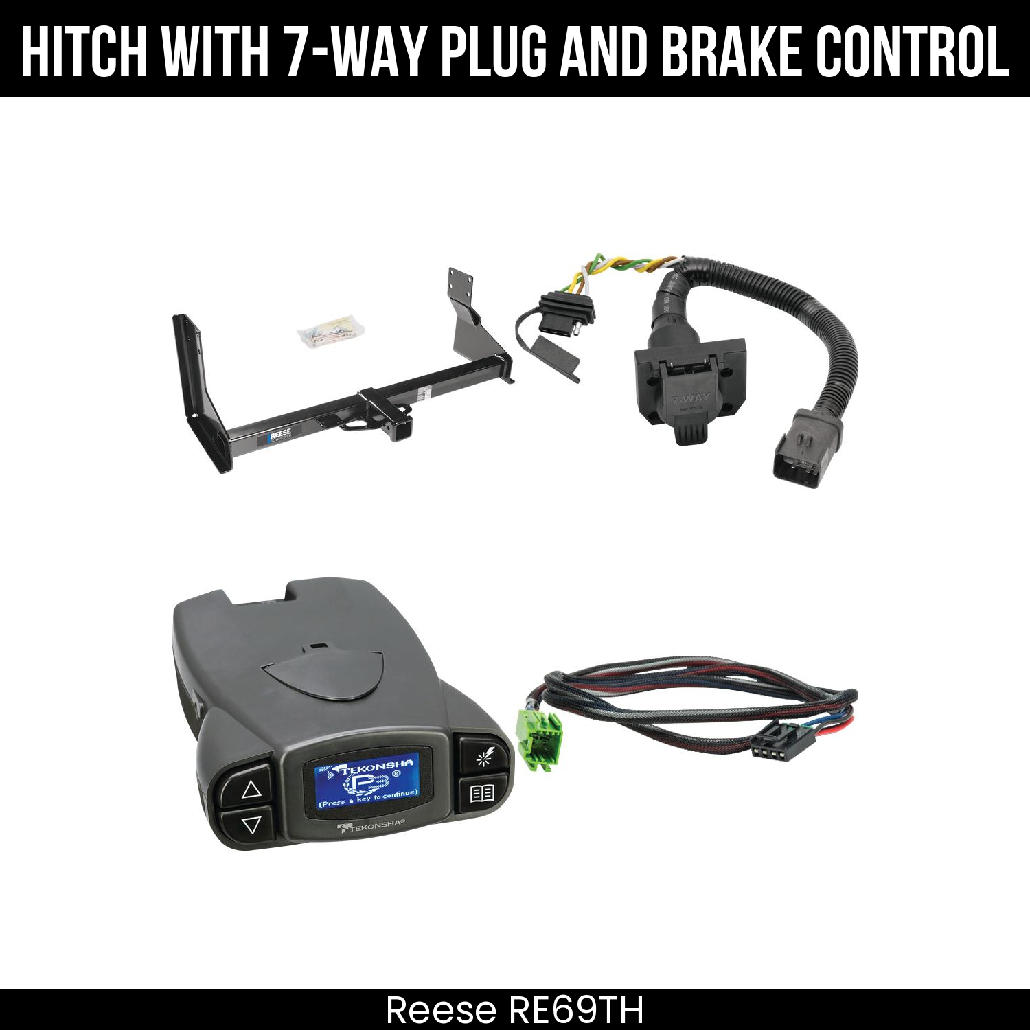 Trailer Hitch , 7-Way , Tekonsha Prodigy P3 Brake Control