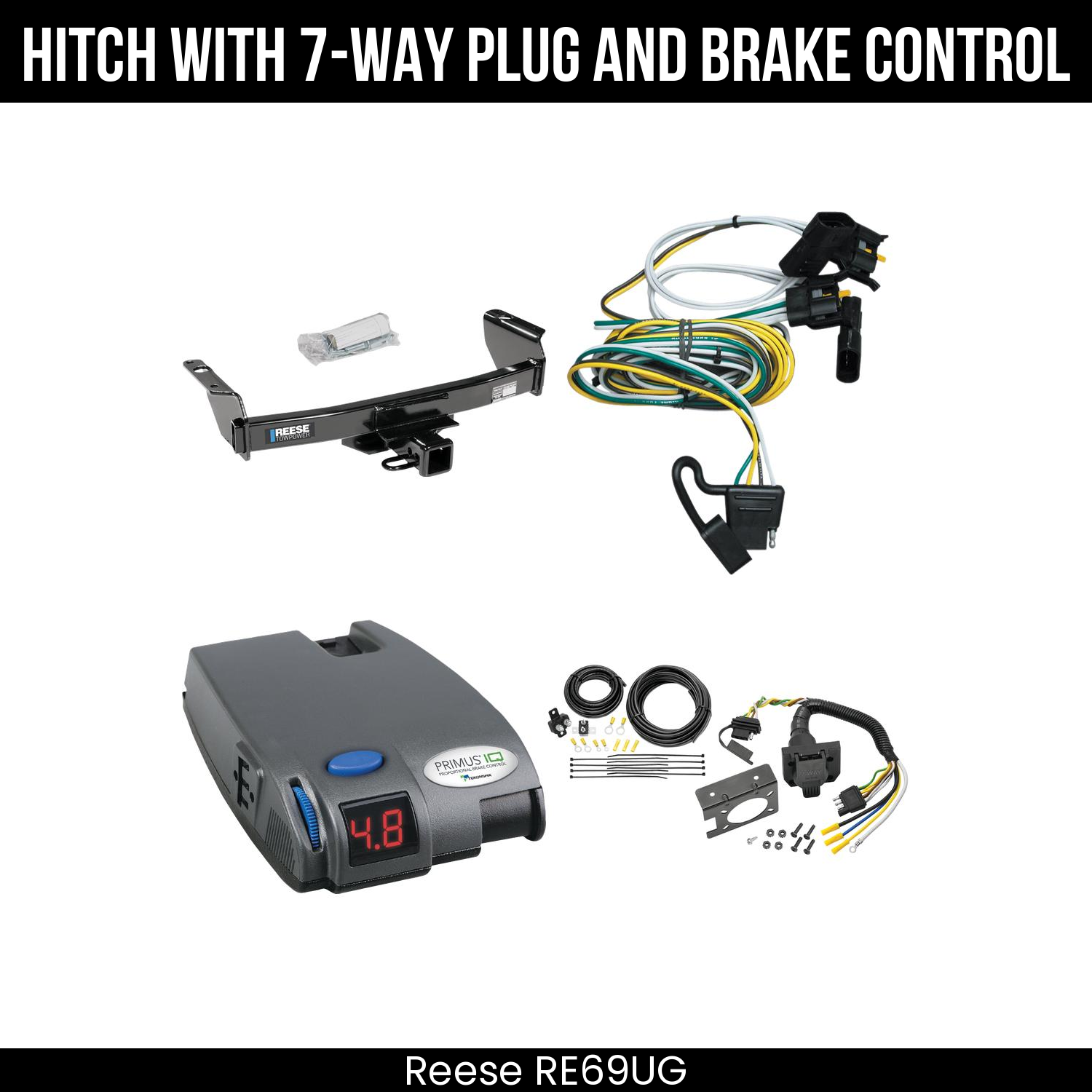 Trailer Hitch , 7-Way , Tekonsha Primus IQ Brake Control