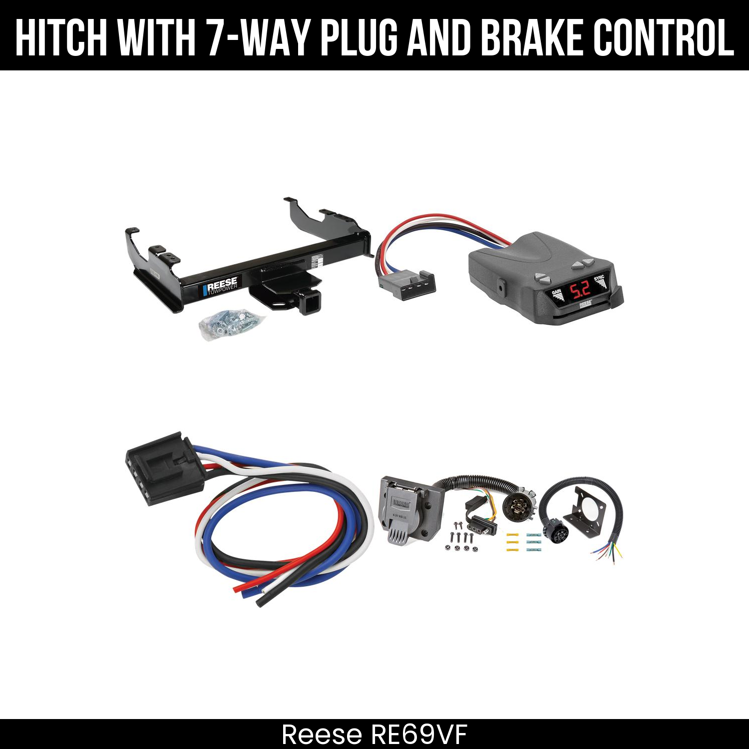 Trailer Hitch , 7-Way , Reese Brakeman IV Brake Control