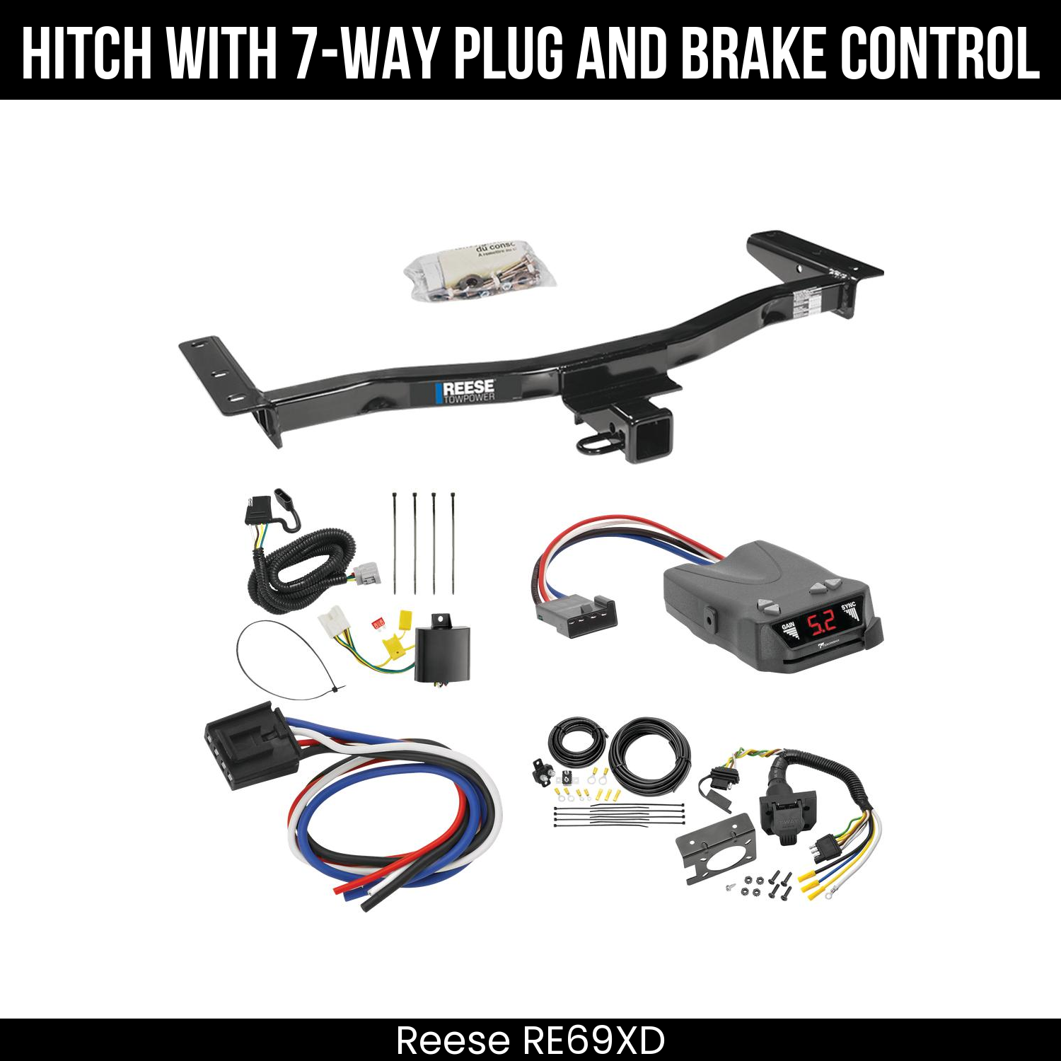 Trailer Hitch , 7-Way , Tekonsha Brakeman IV Brake Control