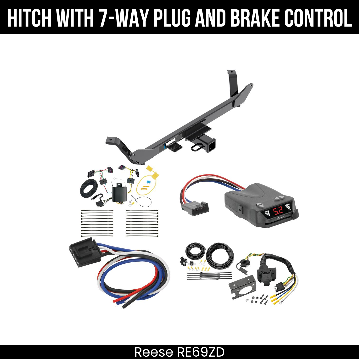 Trailer Hitch , 7-Way , Tekonsha Brakeman IV Brake Control