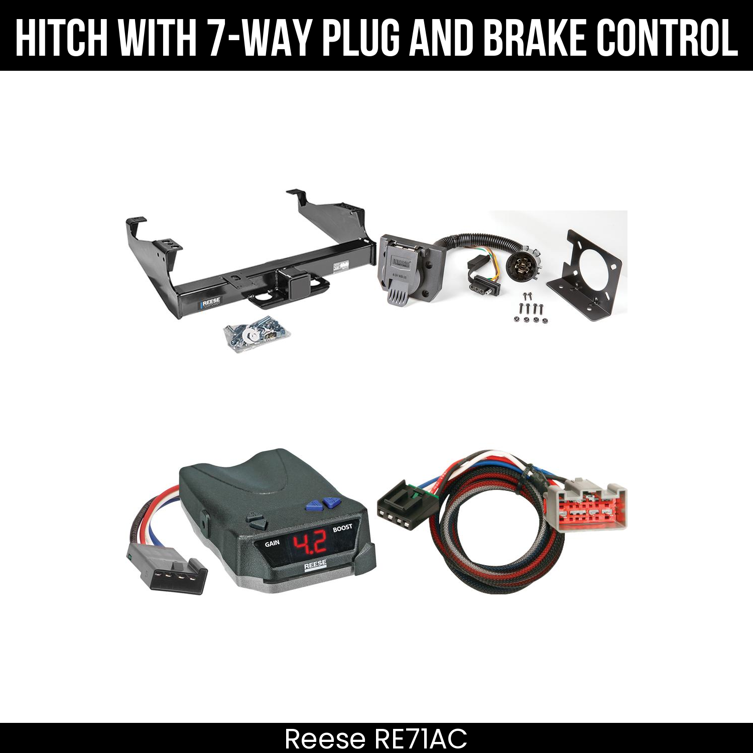 Trailer Hitch , 7-Way , Reese Brake EVN Control