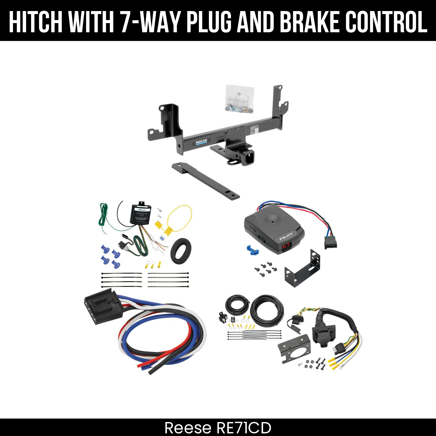 Trailer Hitch , 7-Way , Pro Series Pilot Brake Control