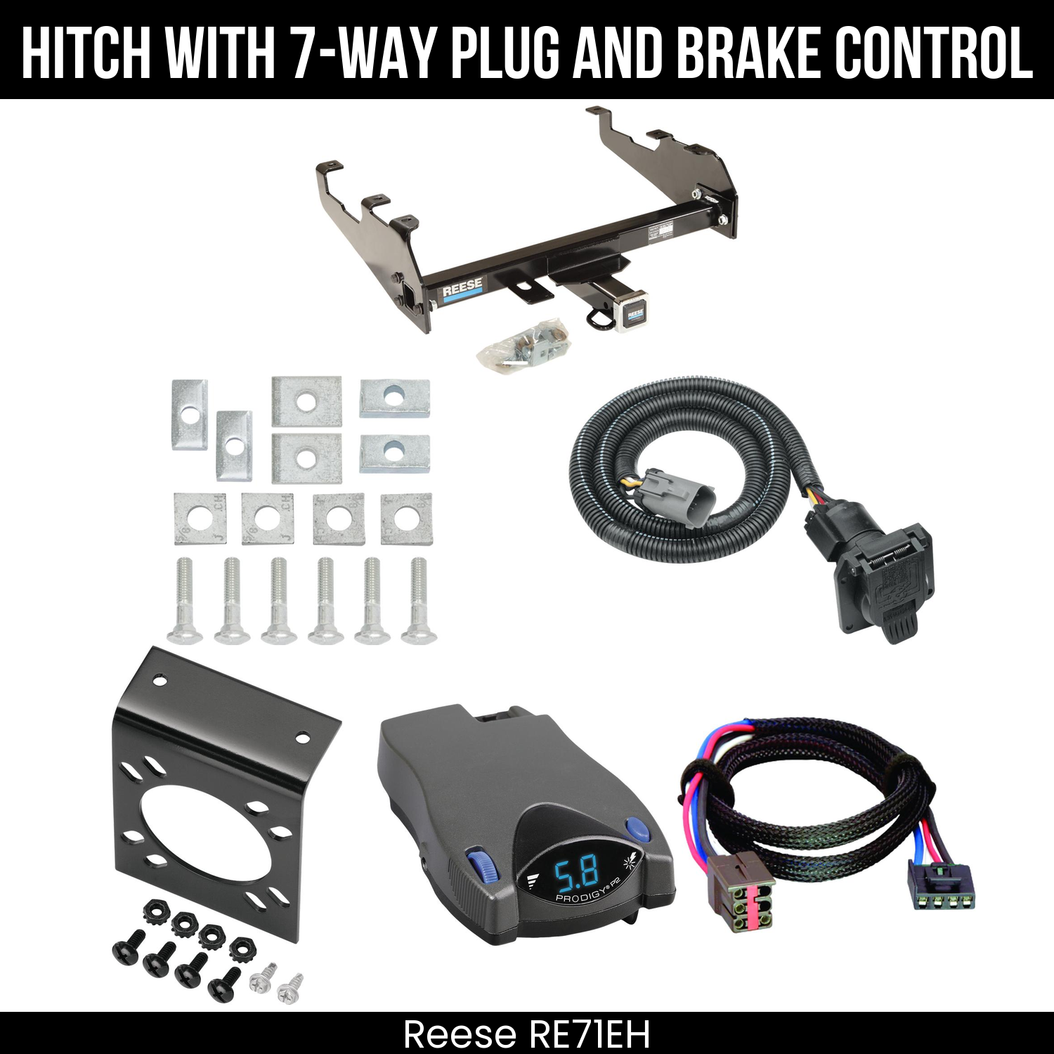 Trailer Hitch , 7-Way , Tekonsha Prodigy P2 Brake Control