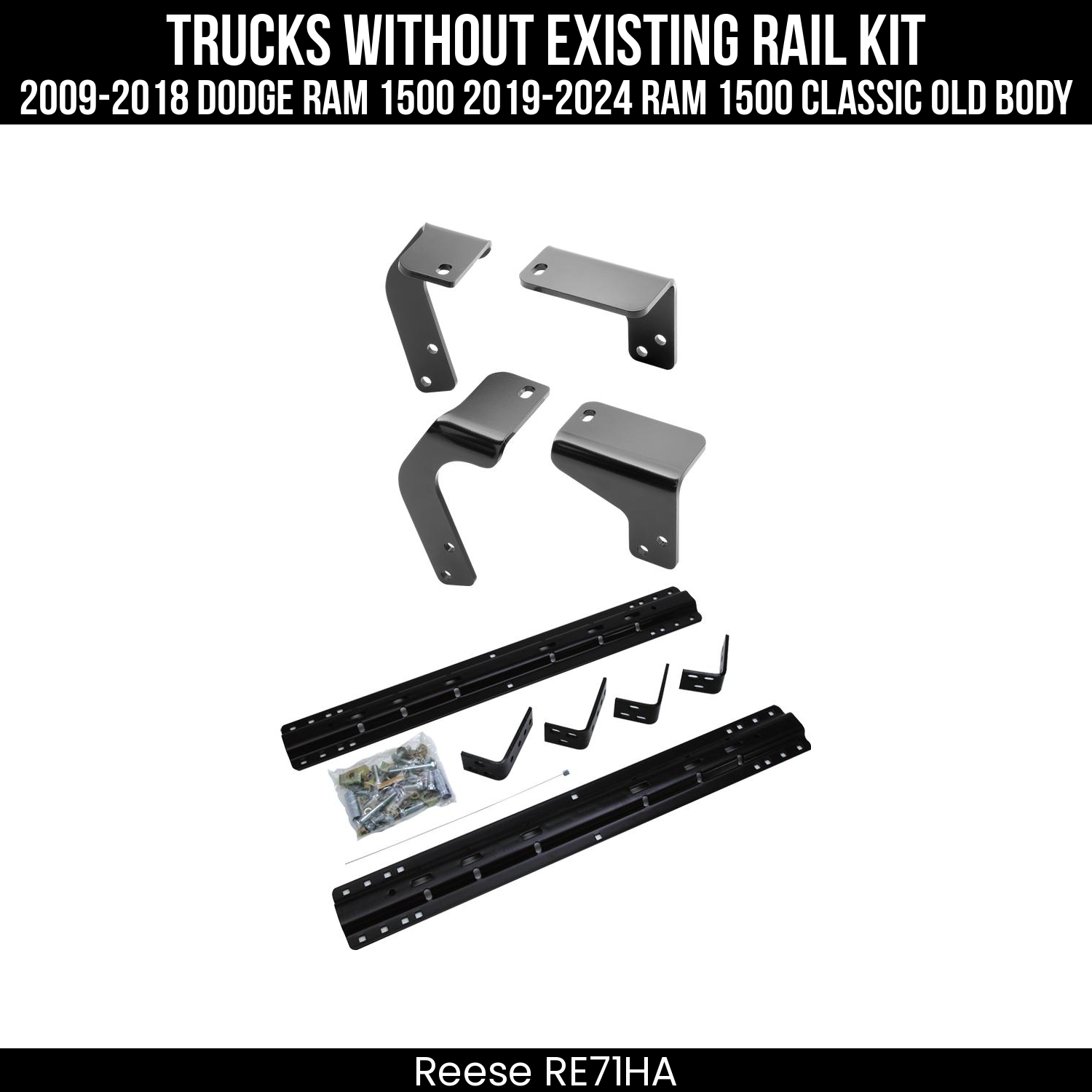 5th Wheel Hitch Bracket Kit,5th Wheel Hitch Mounting Rail & Bracket Kit