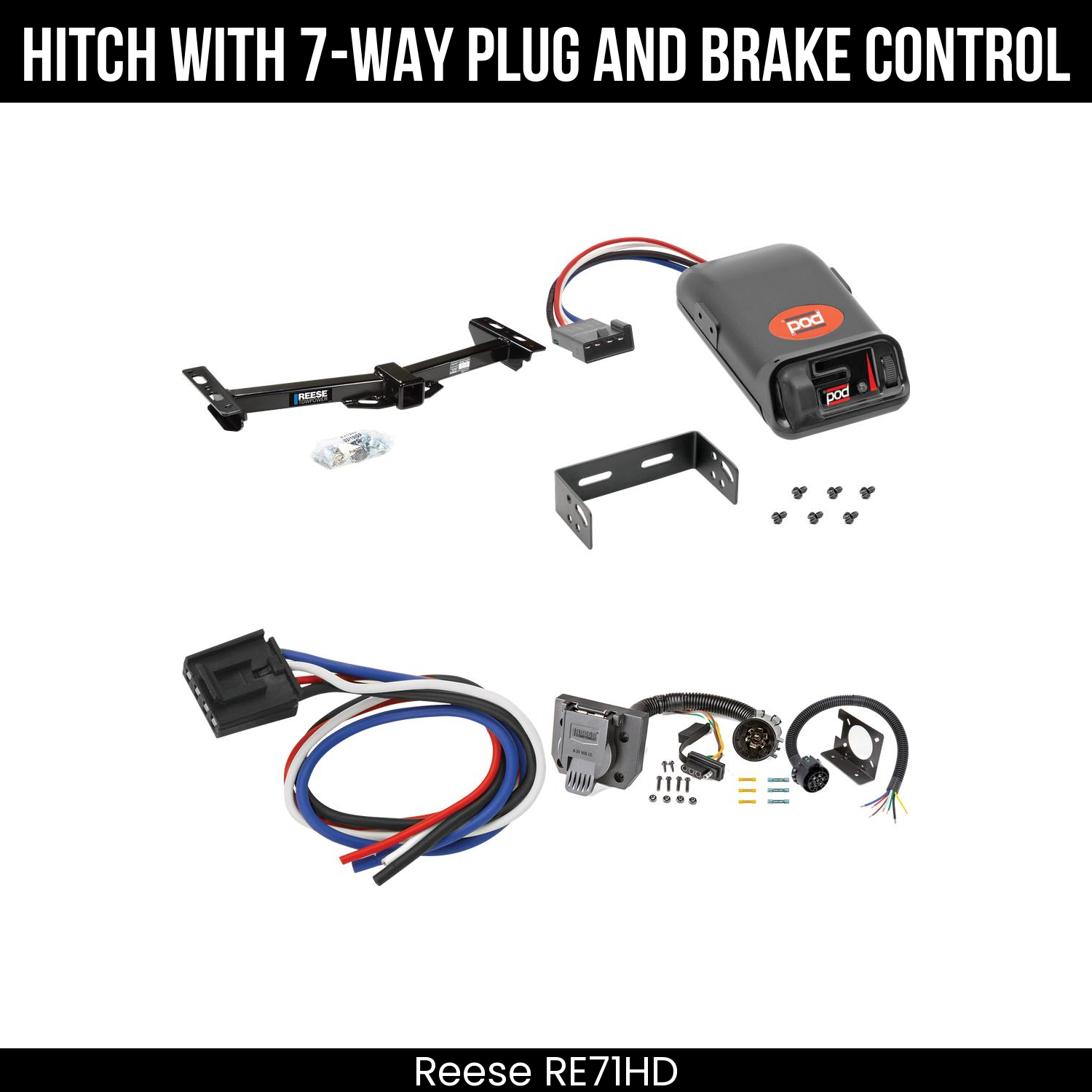 Trailer Hitch , 7-Way , Pro Series POD Brake Control