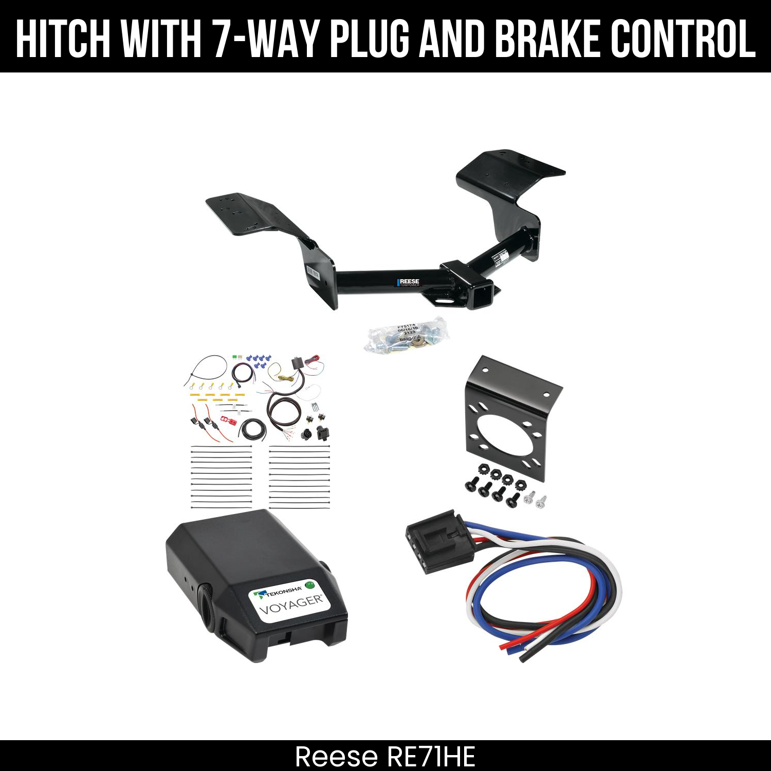Trailer Hitch , 7-Way , Tekonsha Voyager Brake Control