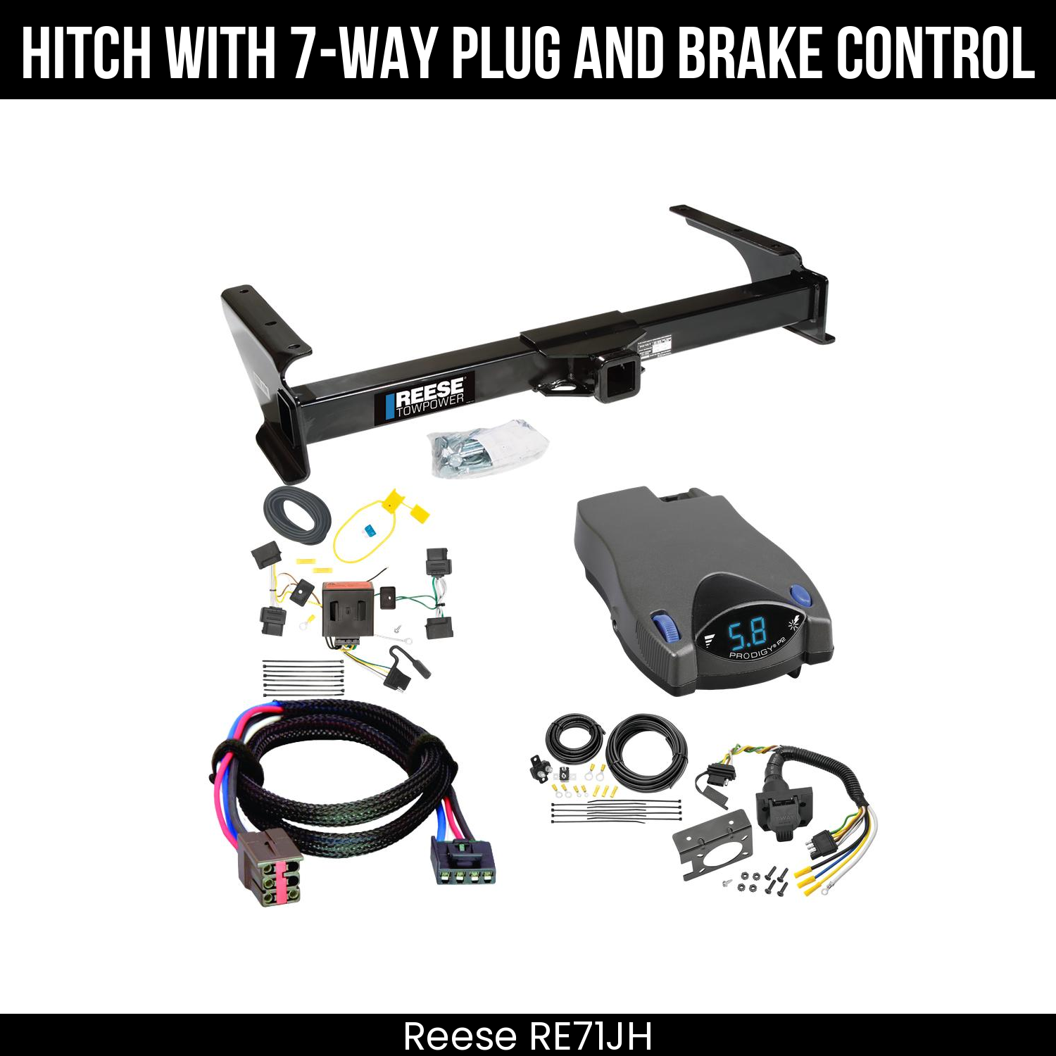 Trailer Hitch , 7-Way , Tekonsha Prodigy P2 Brake Control