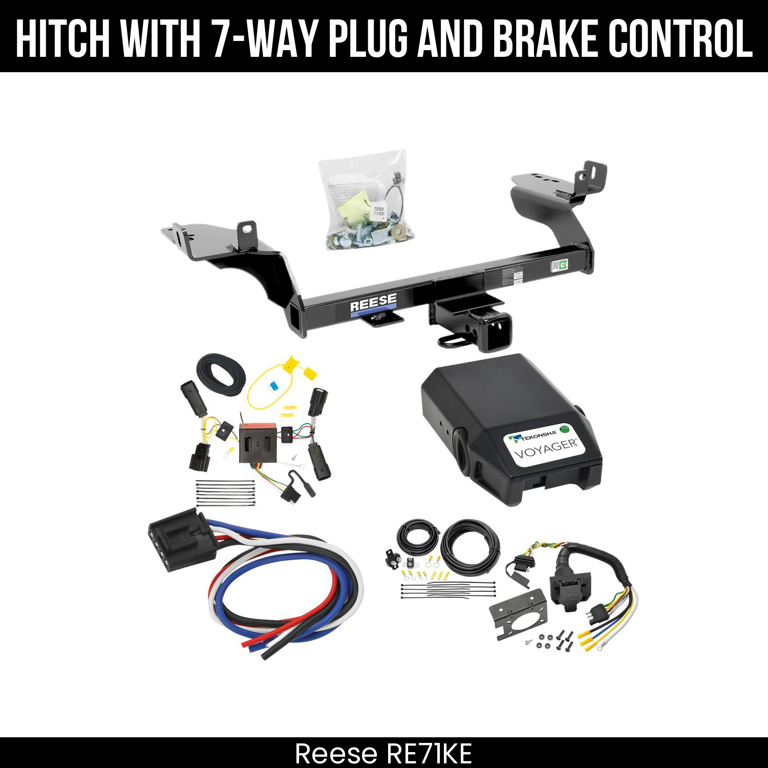 Trailer Hitch , 7-Way , Tekonsha Voyager Brake Control
