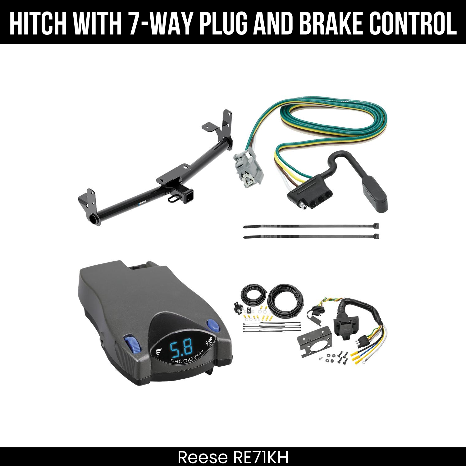 Trailer Hitch , 7-Way , Tekonsha Prodigy P2 Brake Control