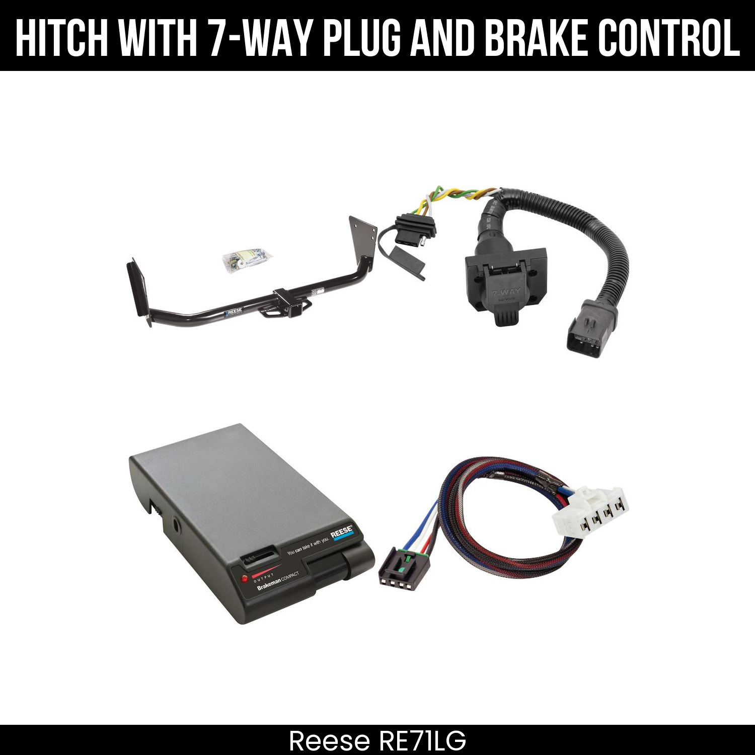 Trailer Hitch , 7-Way , Reese Brakeman Brake Control