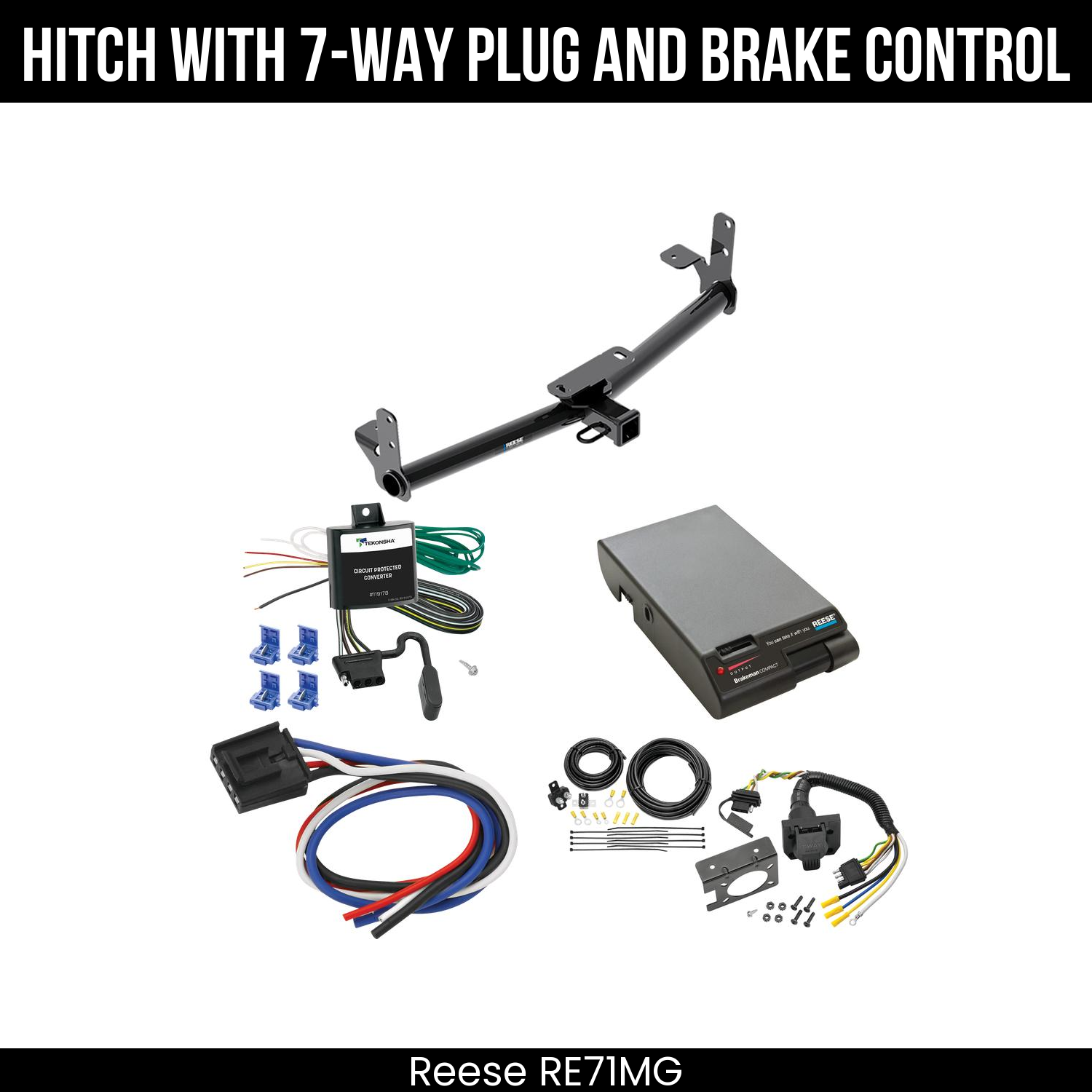 Trailer Hitch , 7-Way , Reese Brakeman Brake Control
