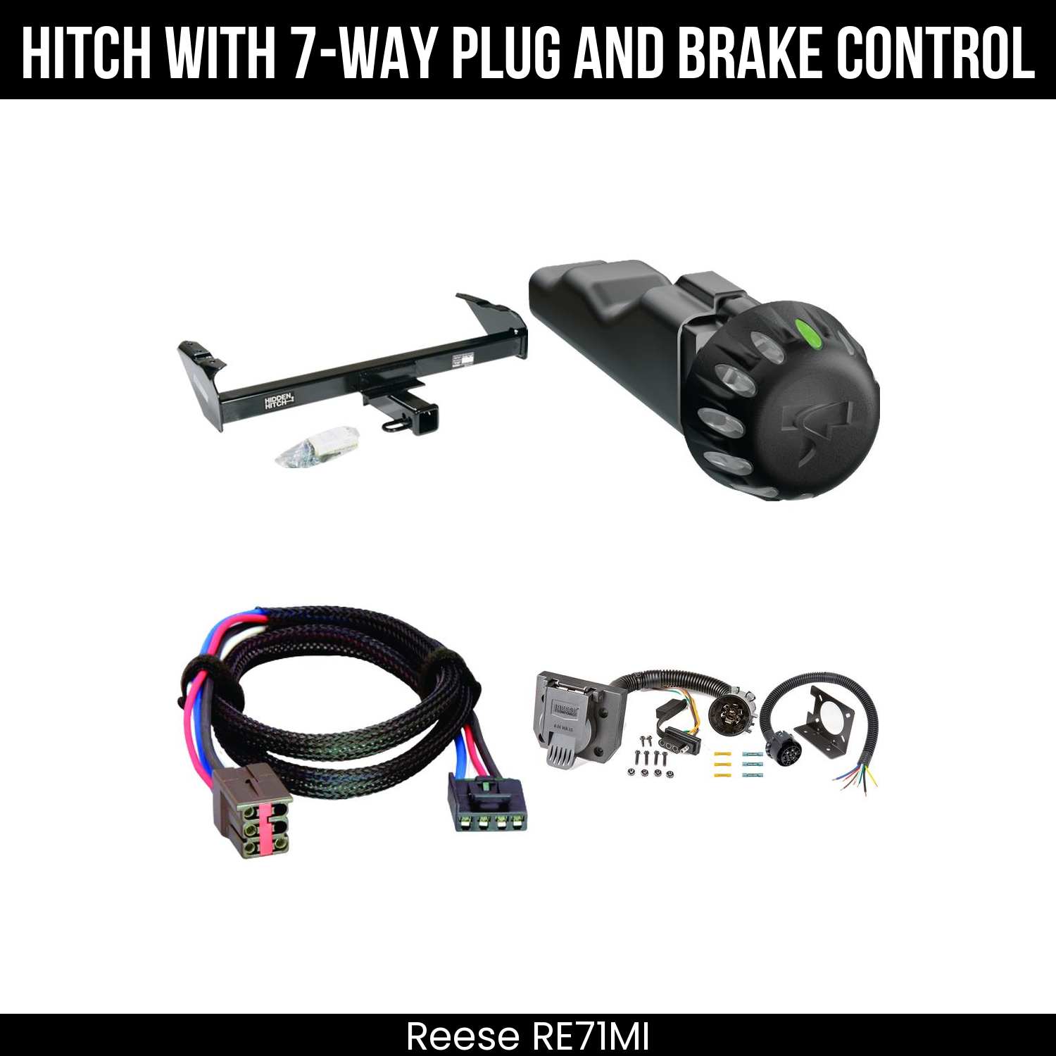 Reese RE71MI Hitch With 7 Way Plug And Brake Control Bundle Featureimg