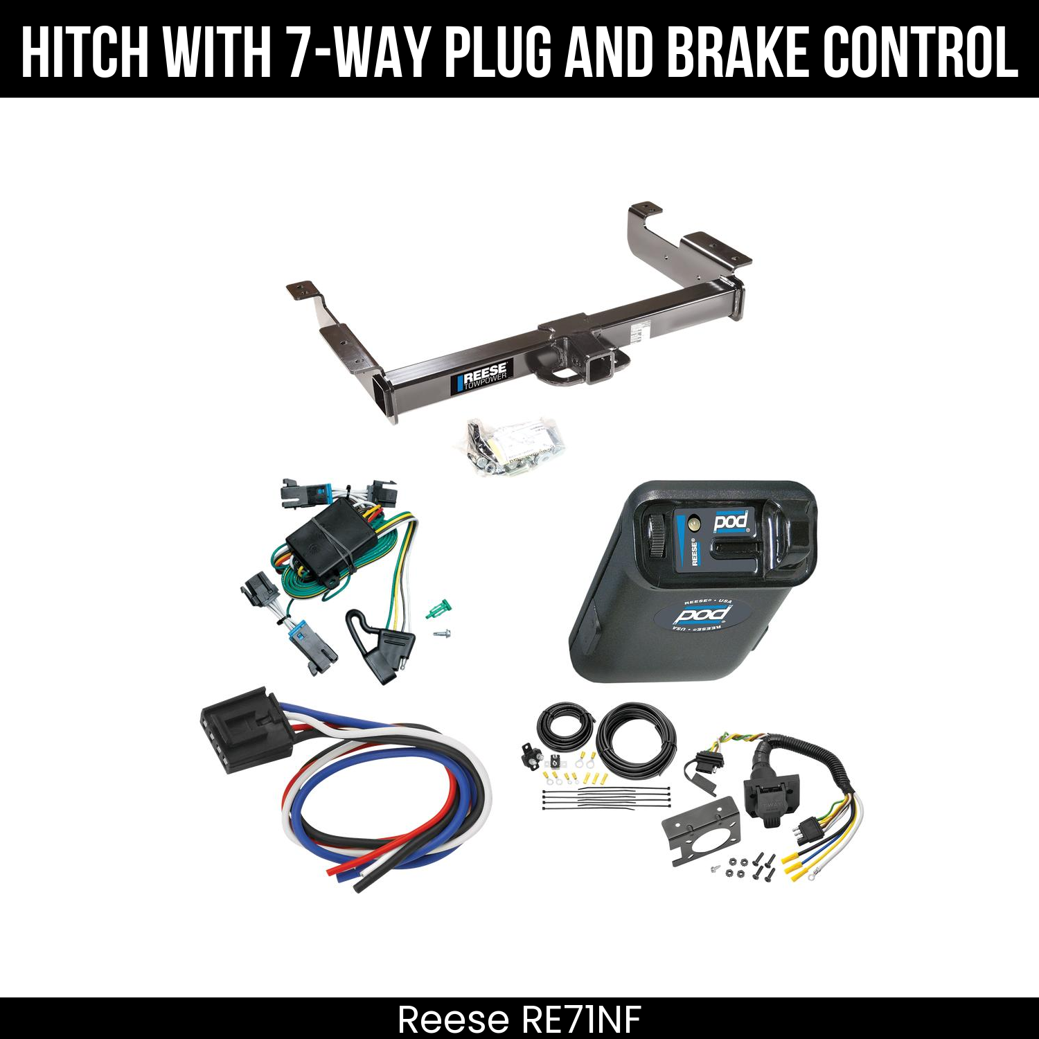 Trailer Hitch , 7-Way , Reese POD Brake Control