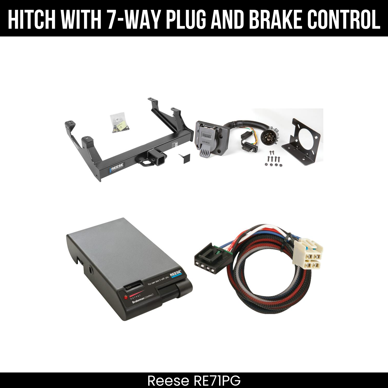 Trailer Hitch , 7-Way , Reese Brakeman Brake Control