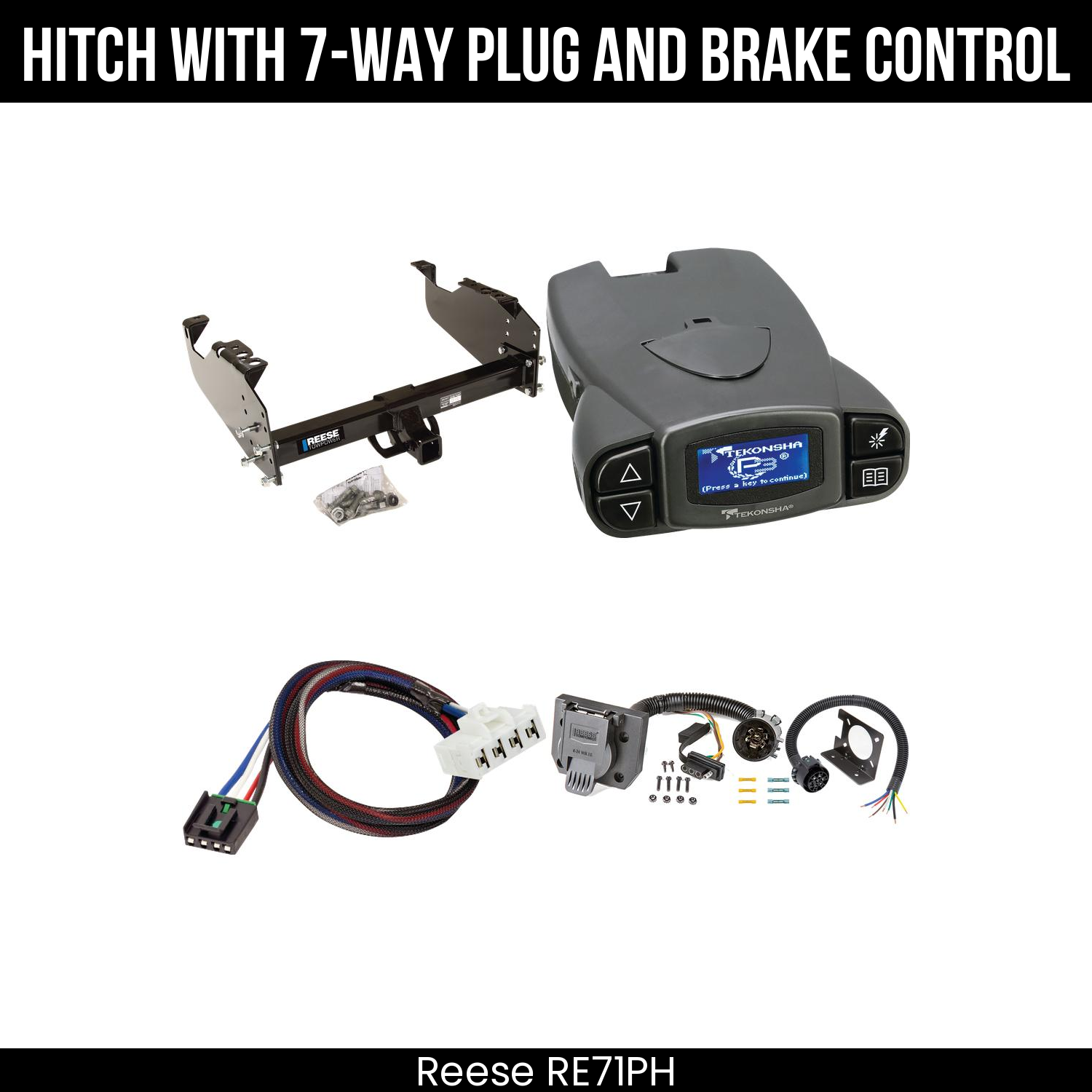 Trailer Hitch , 7-Way , Tekonsha Prodigy P3 Brake Control