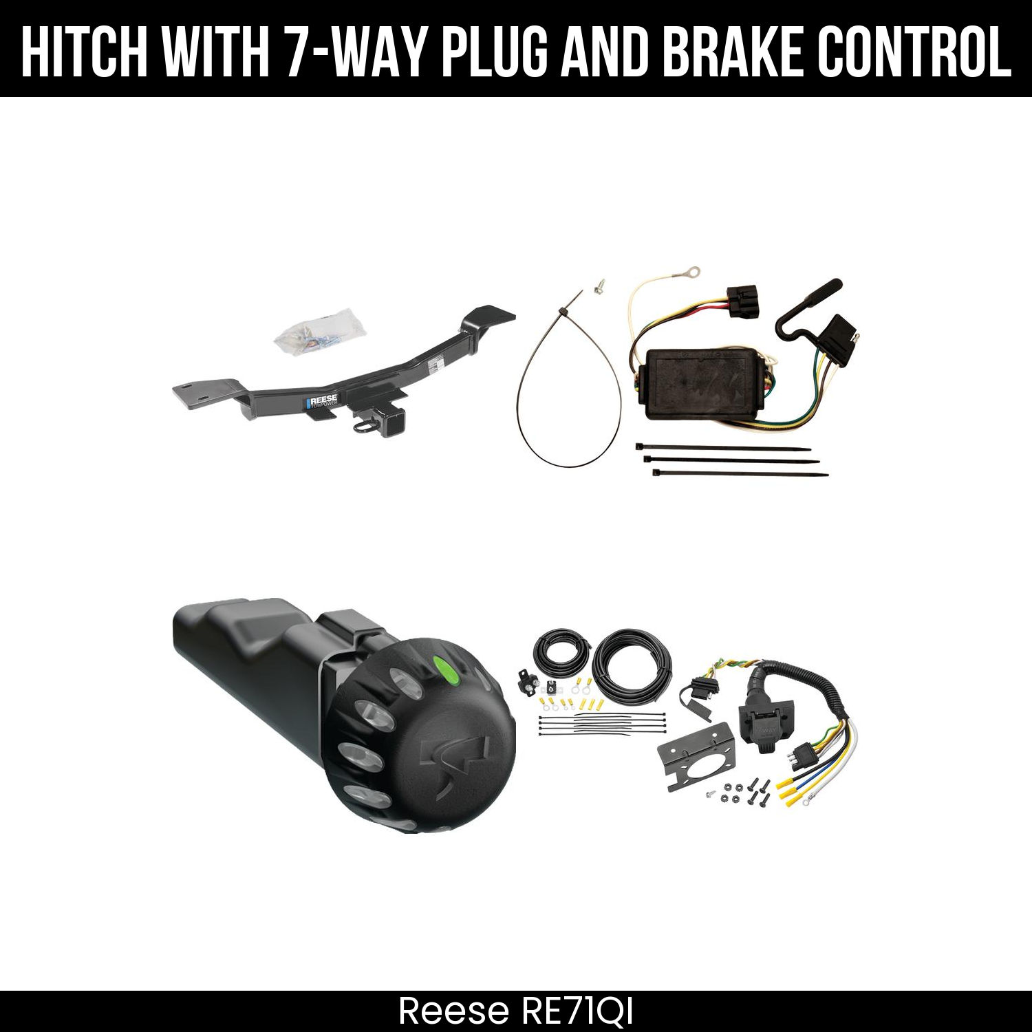 Trailer Hitch , 7-Way , Tekonsha Voyager iD Smart Brake Control