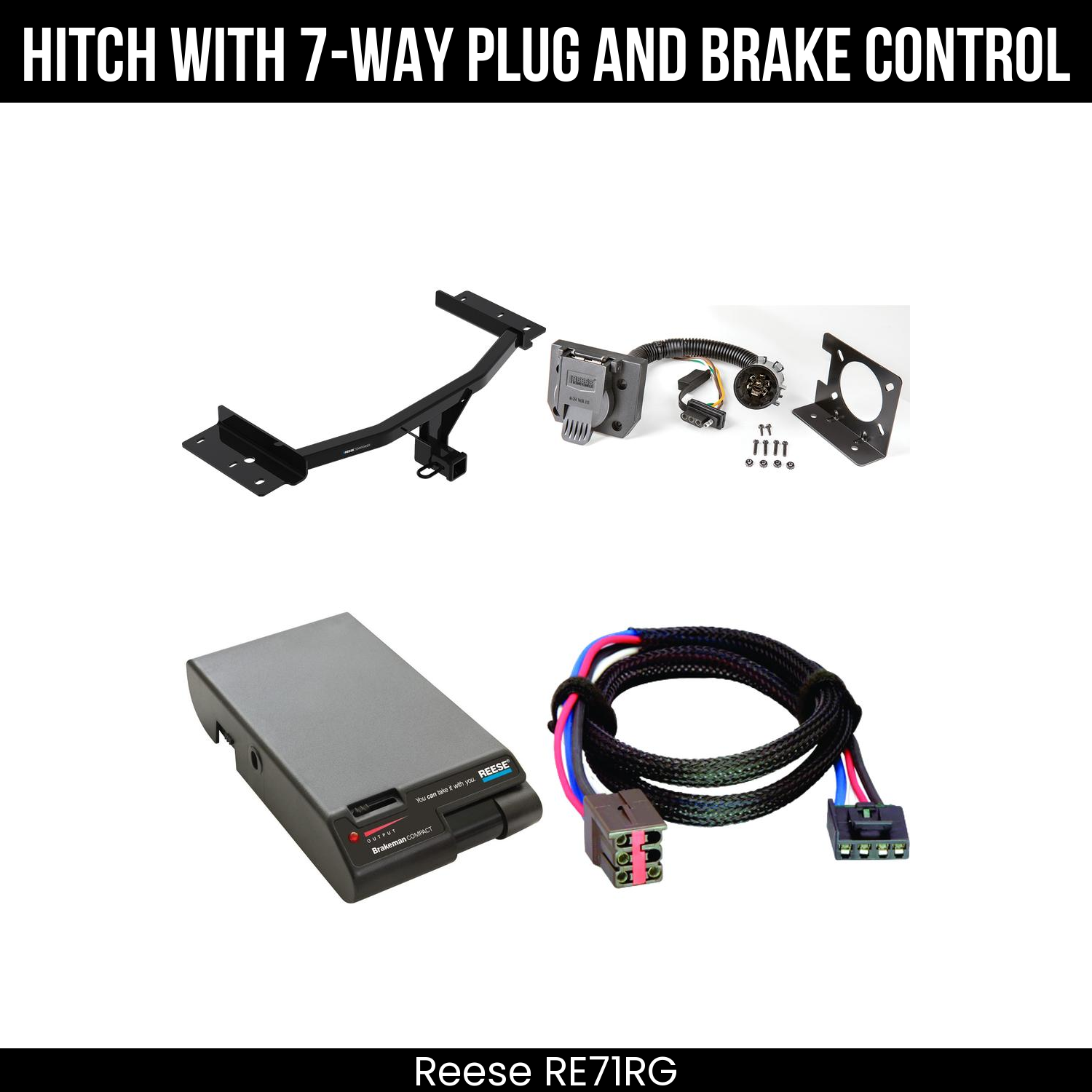 Trailer Hitch , 7-Way , Reese Brakeman Brake Control
