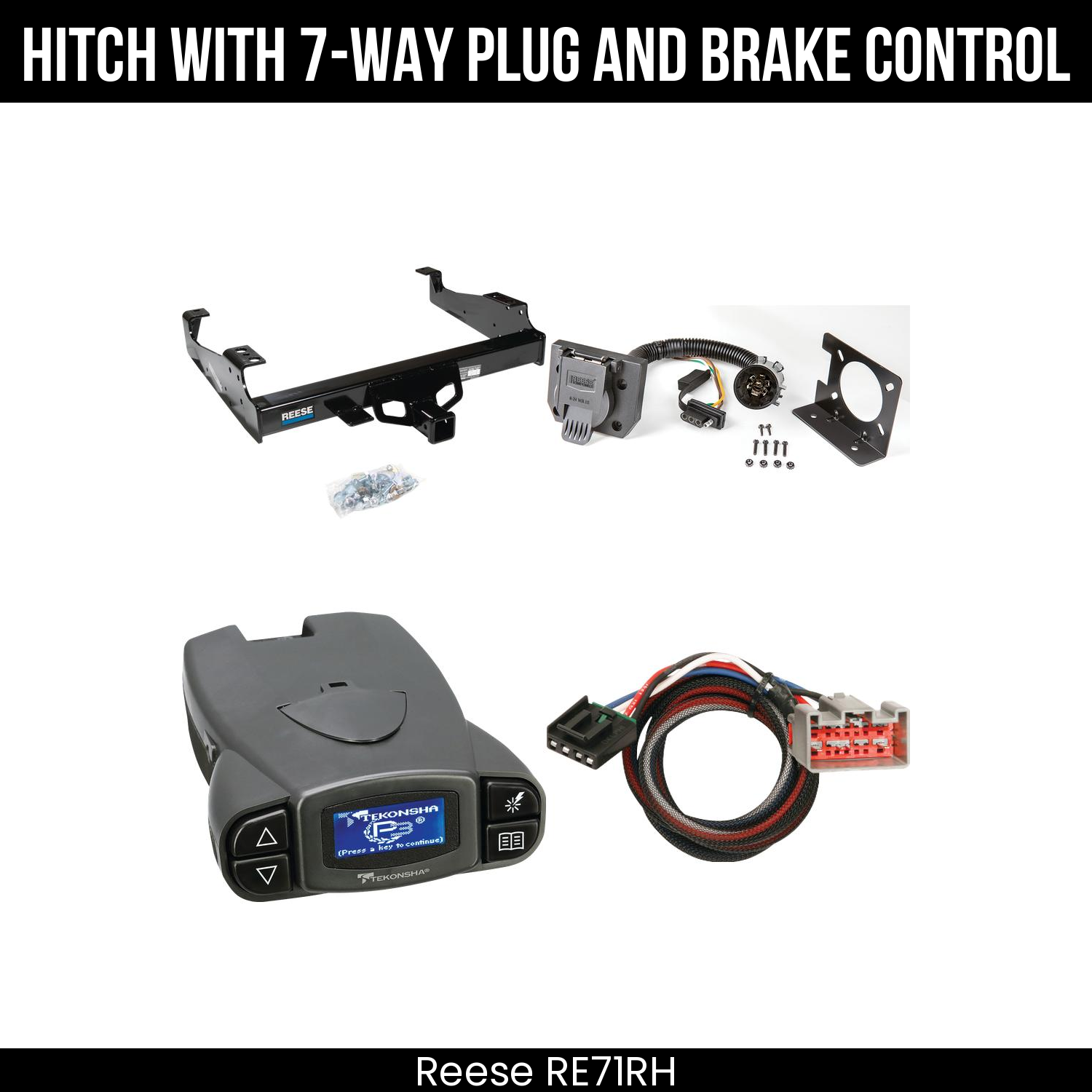 Trailer Hitch , 7-Way , Tekonsha Prodigy P3 Brake Control