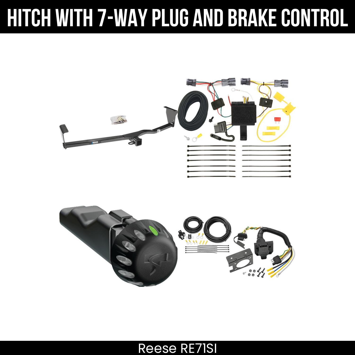 Trailer Hitch , 7-Way , Tekonsha Voyager iD Smart Brake Control