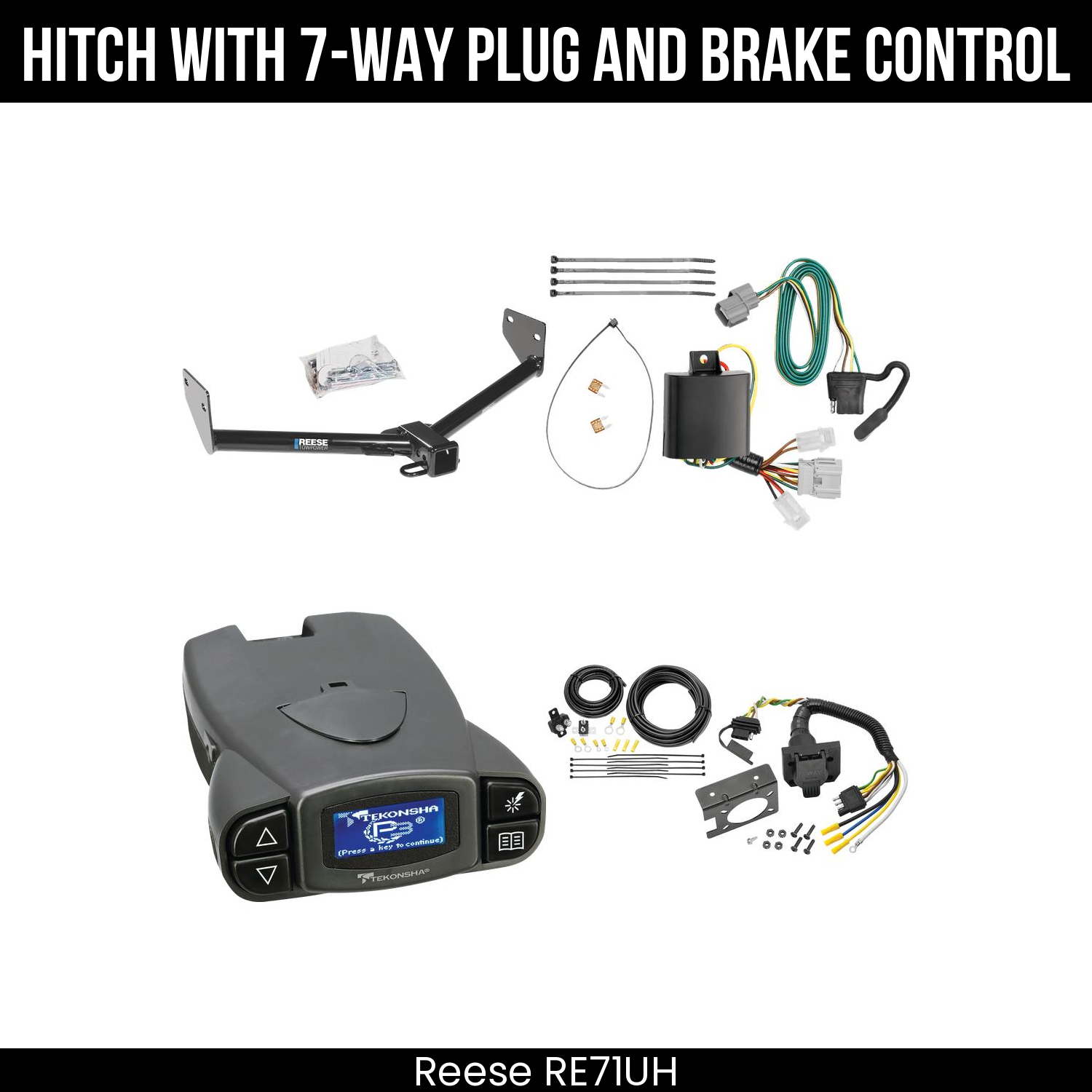Trailer Hitch , 7-Way , Tekonsha Prodigy P3 Brake Control