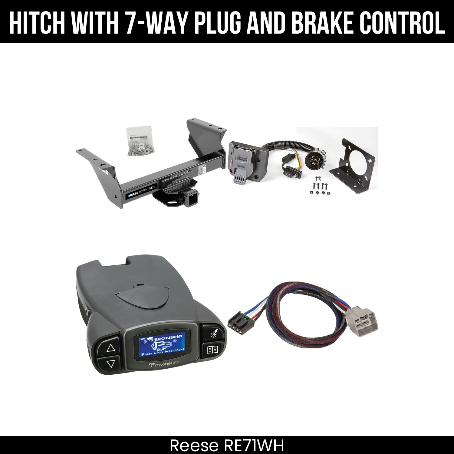 Trailer Hitch , 7-Way , Tekonsha Prodigy P3 Brake Control