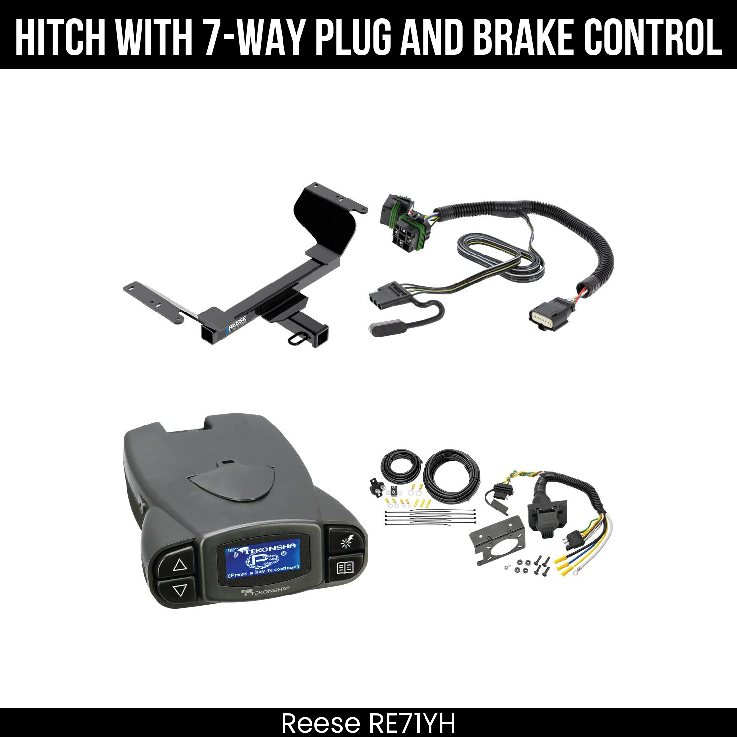 Trailer Hitch , 7-Way , Tekonsha Prodigy P3 Brake Control