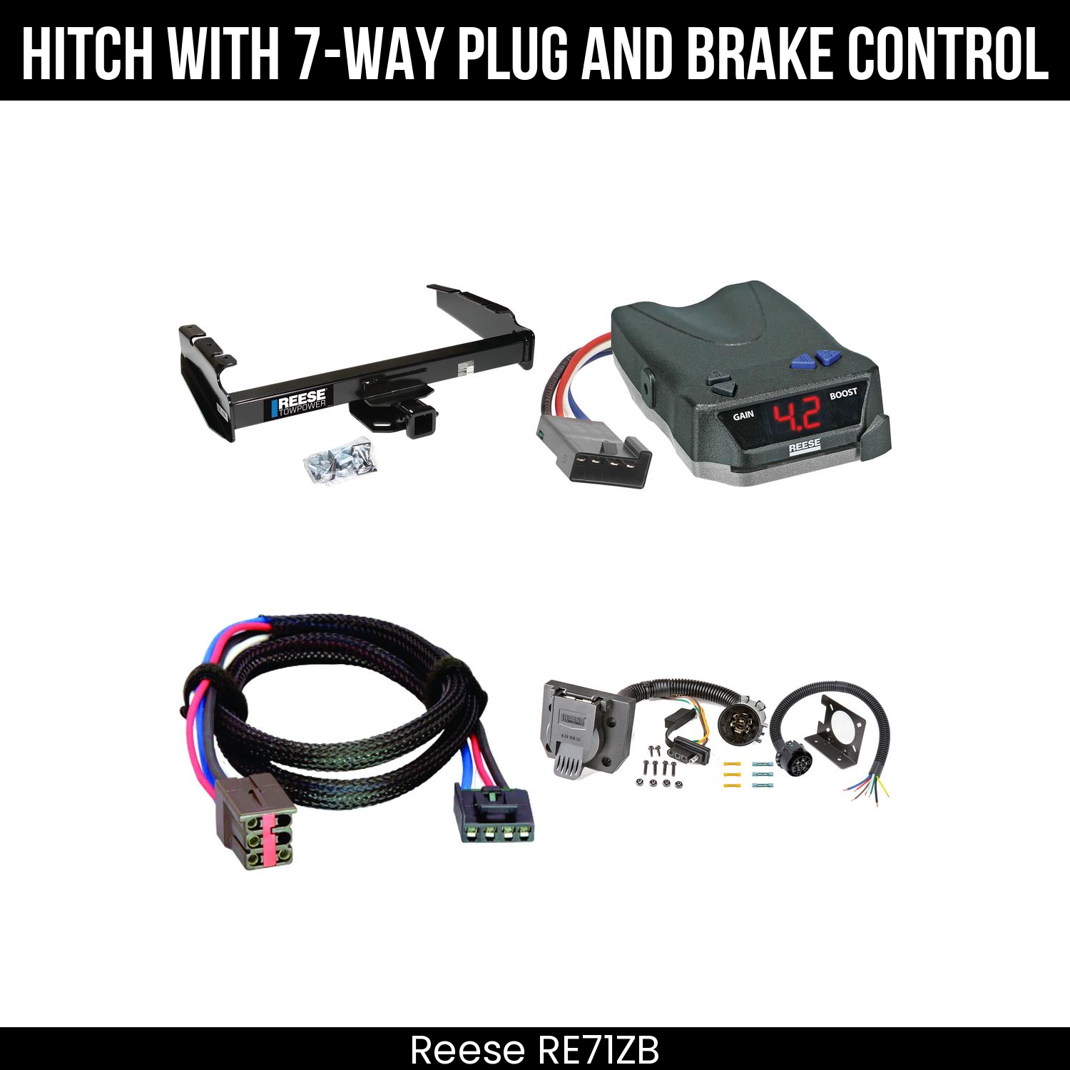 Trailer Hitch , 7-Way , Reese Brake EVN Control