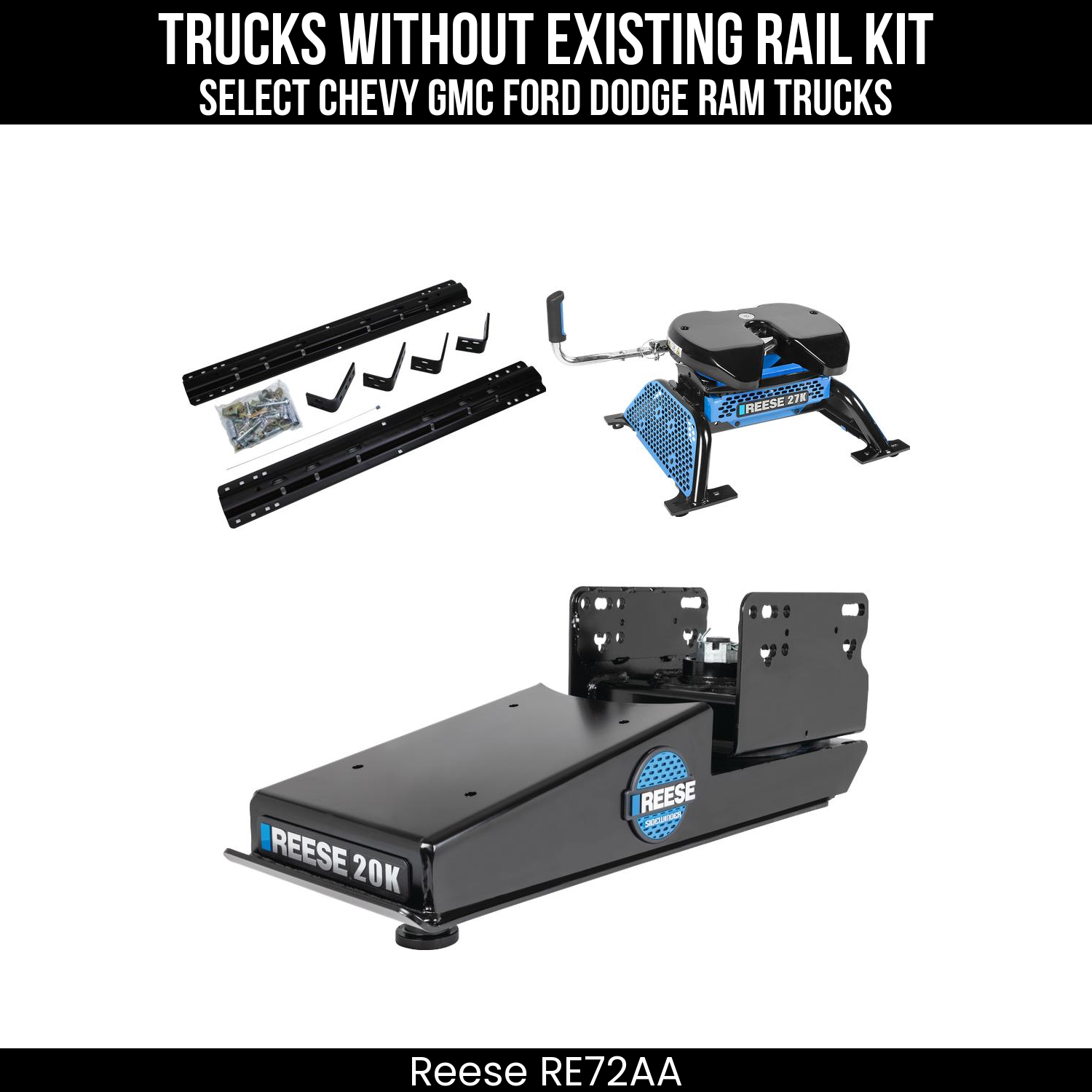 5th Wheel Hitch Mounting Rail & Bracket Kit,M5 5th Wheel Head Assembly,M5 5th Wheel Center Section,M5 5th Wheel Leg Kit,Sidewinder 5th Wheel Pin Box
