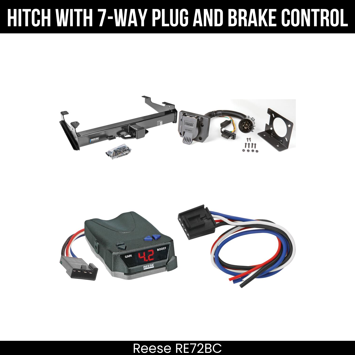 Trailer Hitch , 7-Way , Reese Brake EVN Control
