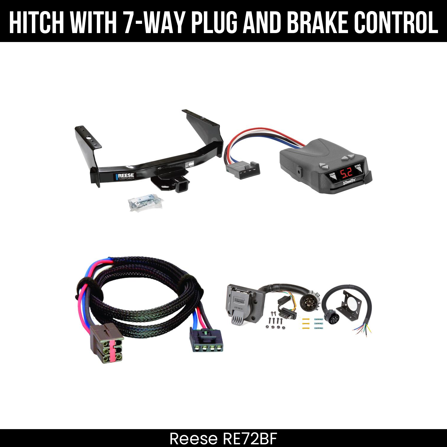 Trailer Hitch , 7-Way , Draw-Tite Activator IV Brake Control