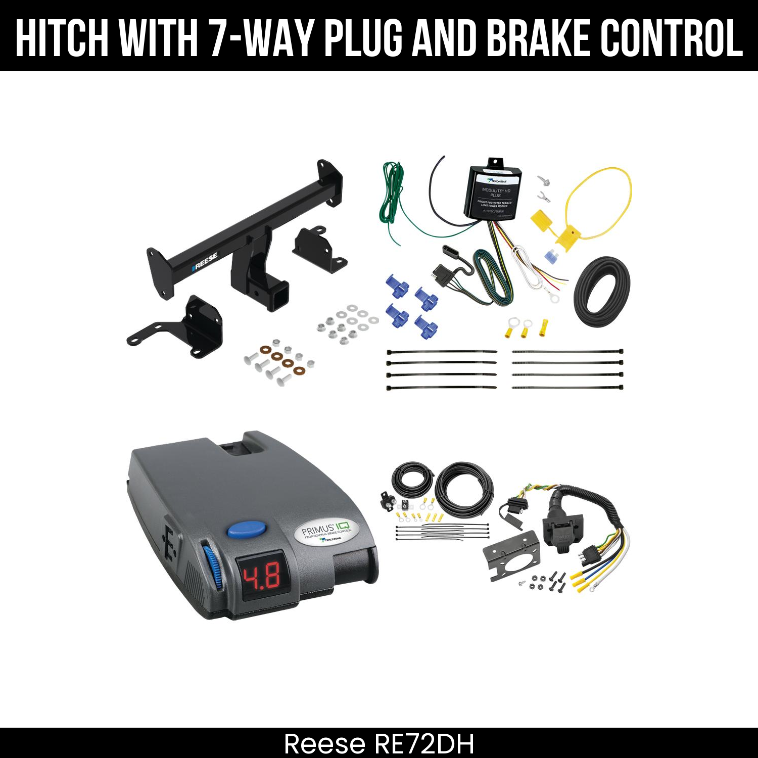 Trailer Hitch , 7-Way , Tekonsha Primus IQ Brake Control