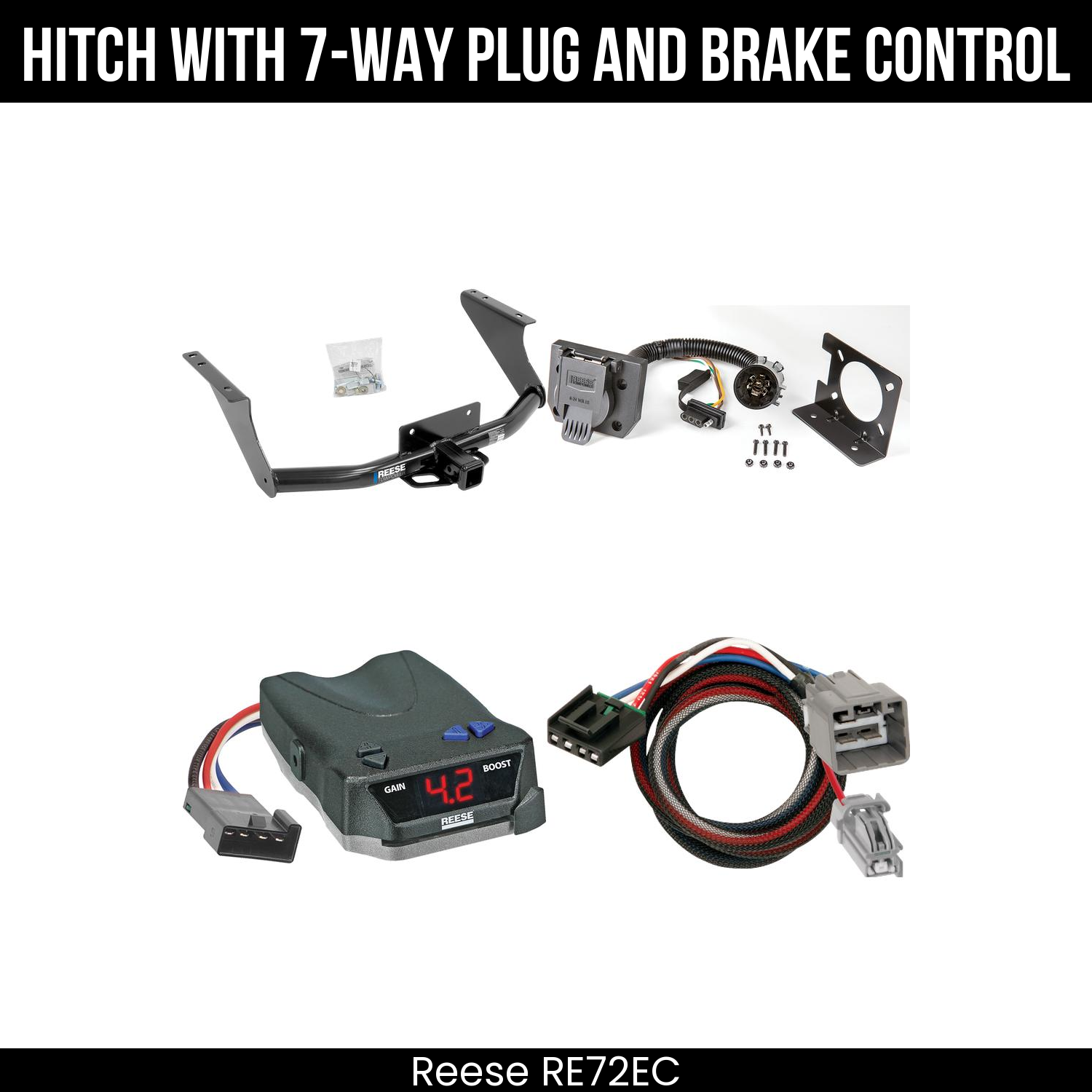 Trailer Hitch , 7-Way , Reese Brake EVN Control