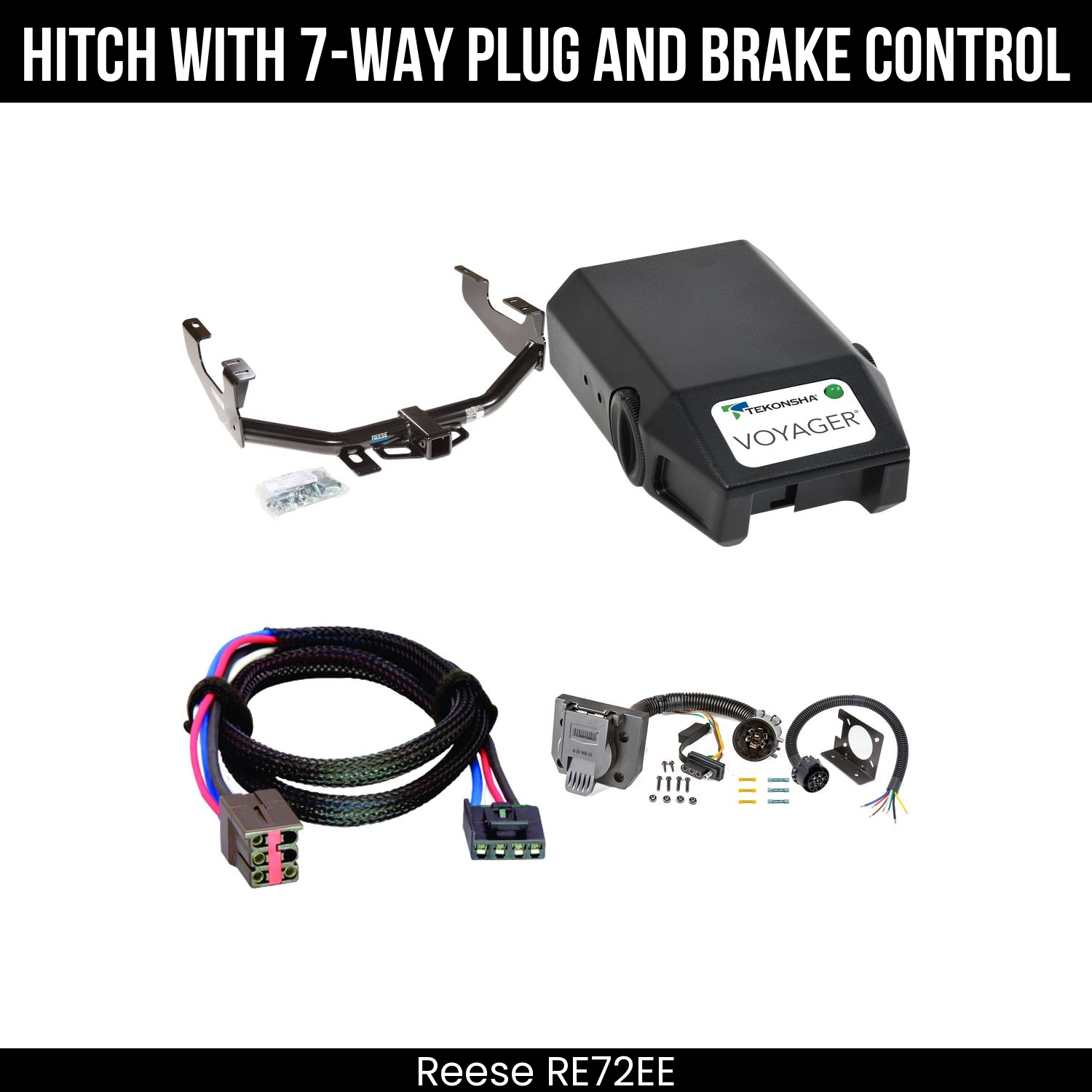 Trailer Hitch , 7-Way , Tekonsha Voyager Brake Control
