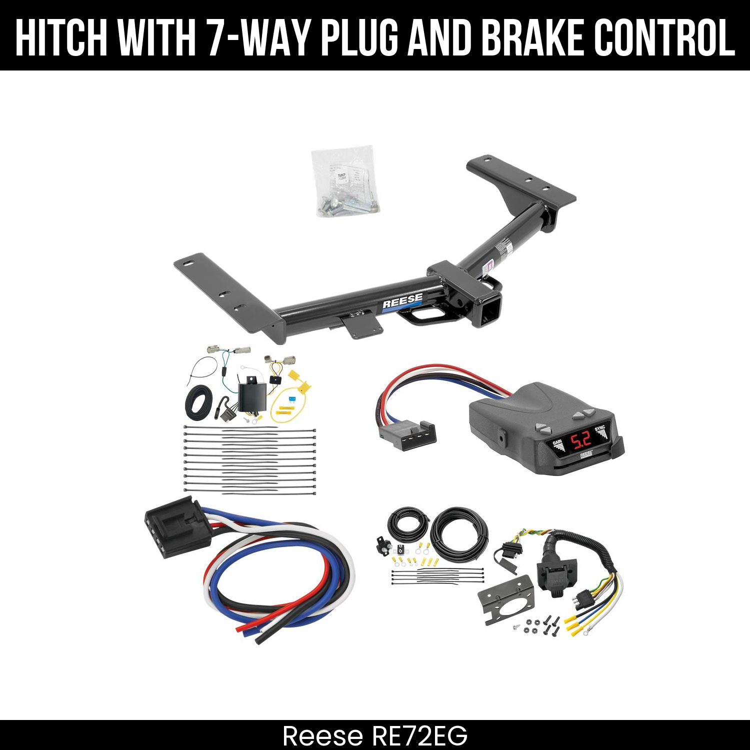 Trailer Hitch , 7-Way , Reese Brakeman IV Brake Control