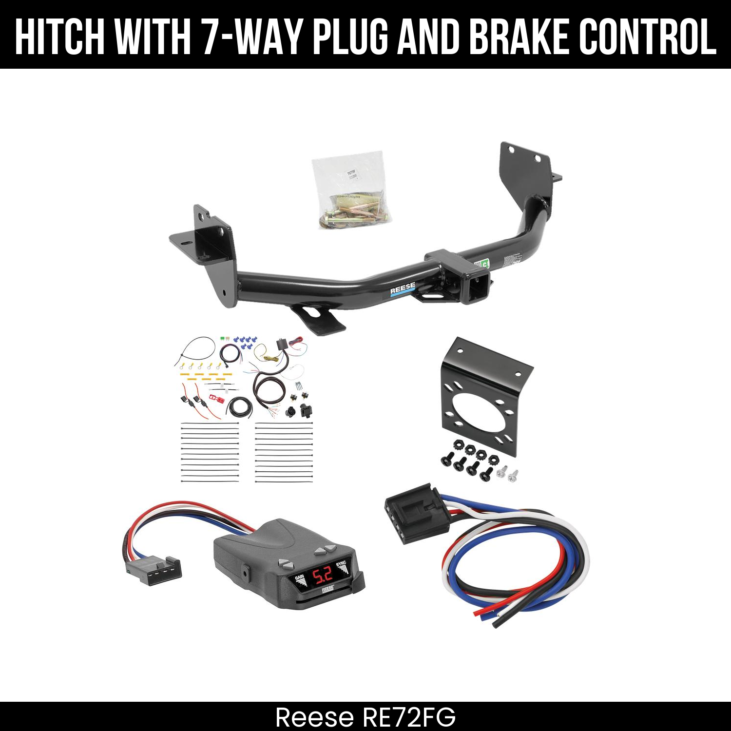 Trailer Hitch , 7-Way , Reese Brakeman IV Brake Control