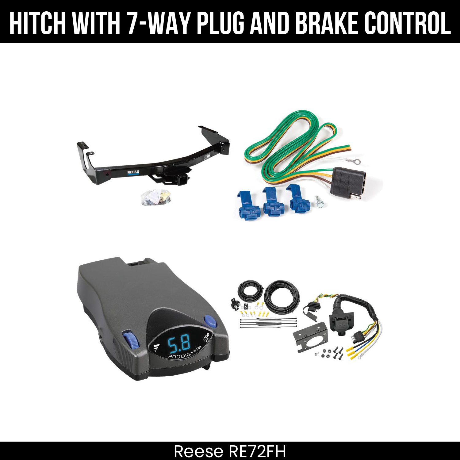 Trailer Hitch , 7-Way , Tekonsha Prodigy P2 Brake Control
