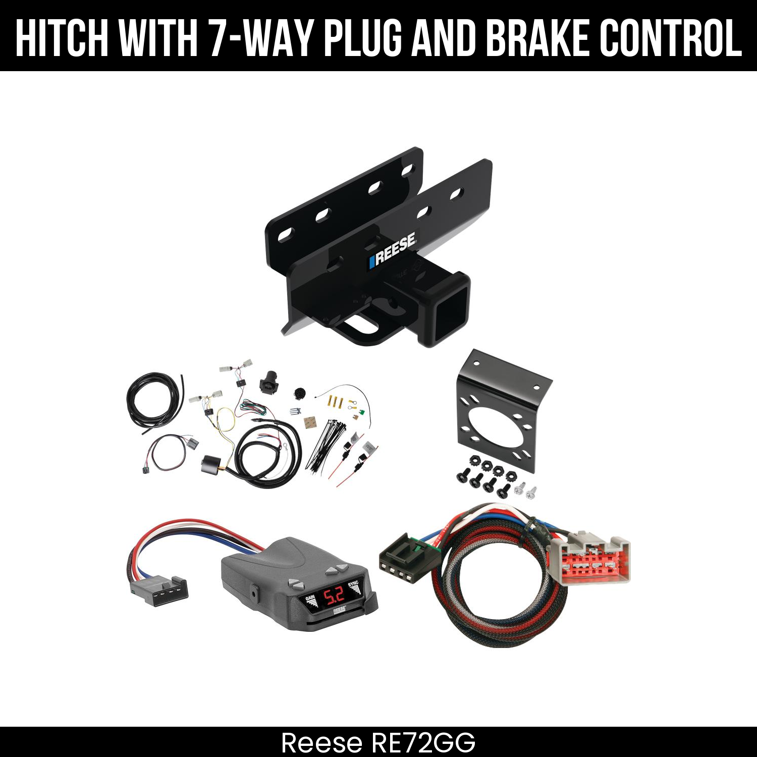 Trailer Hitch , 7-Way , Reese Brakeman IV Brake Control