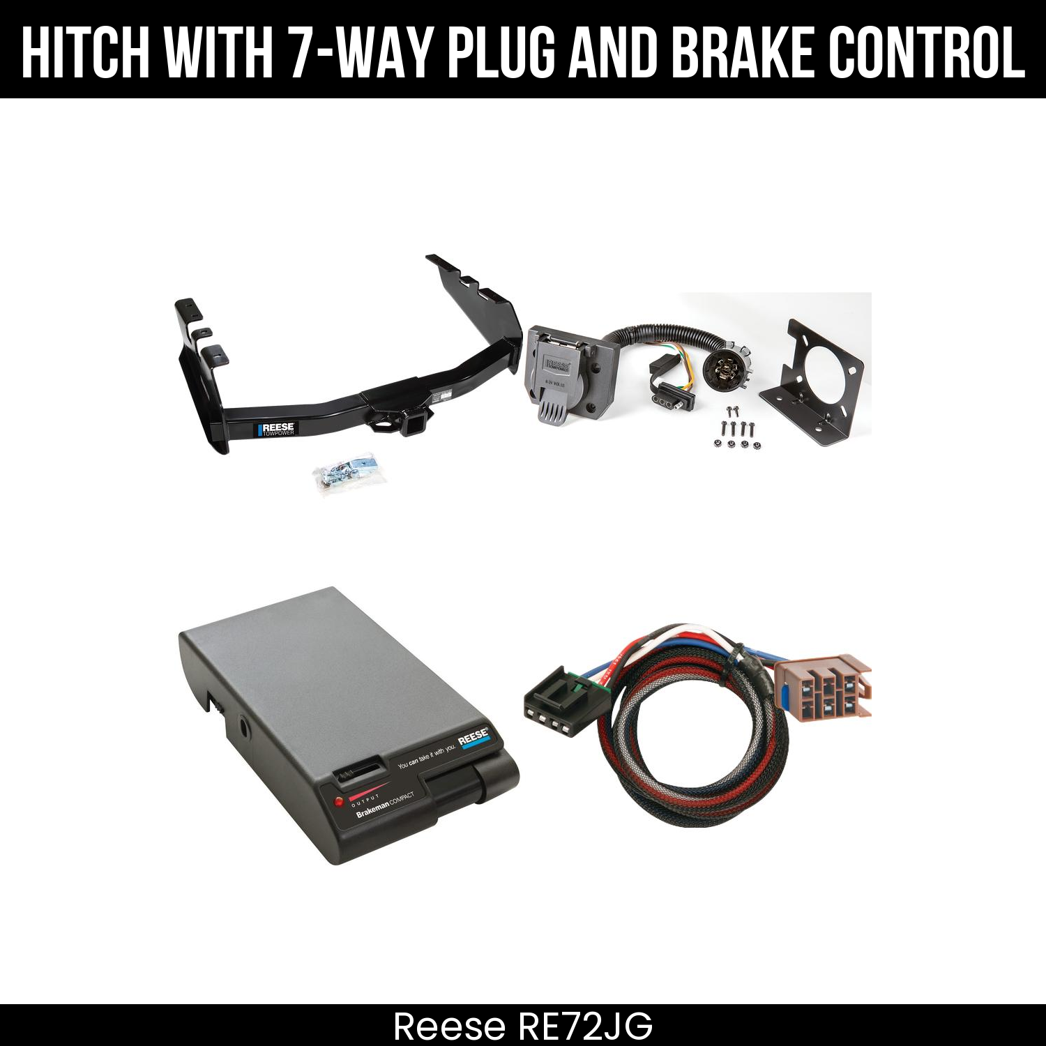 Trailer Hitch , 7-Way , Reese Brakeman Brake Control