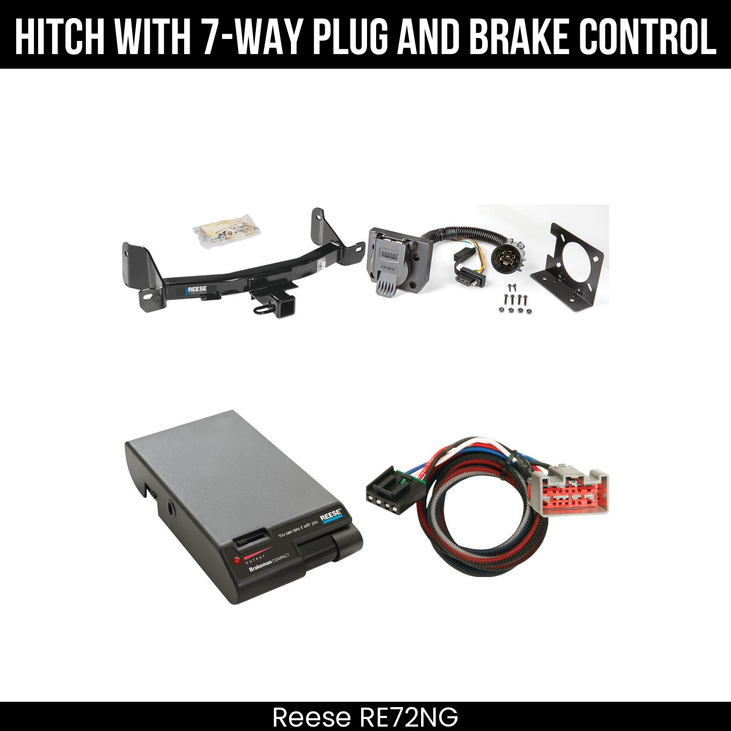 Trailer Hitch , 7-Way , Reese Brakeman Brake Control