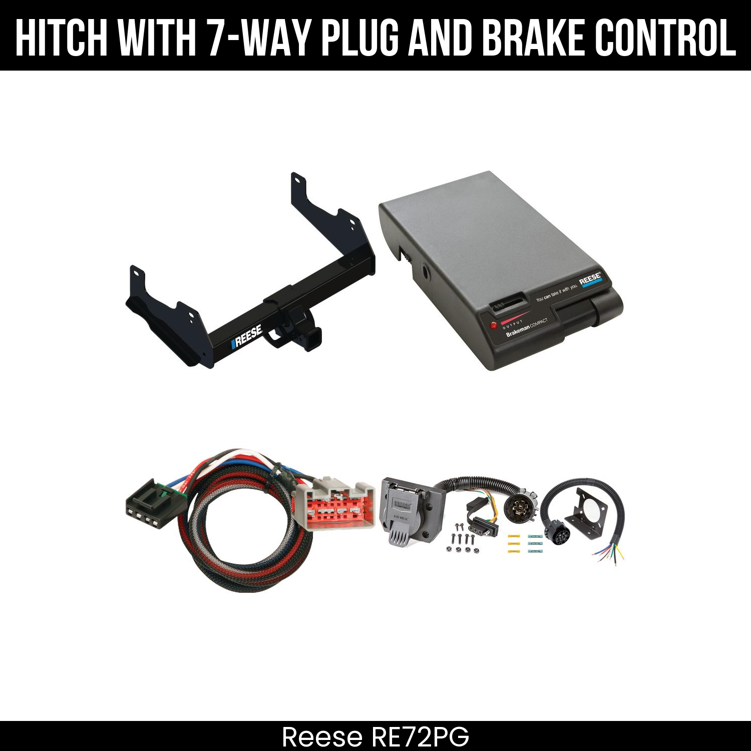 Trailer Hitch , 7-Way , Reese Brakeman Brake Control