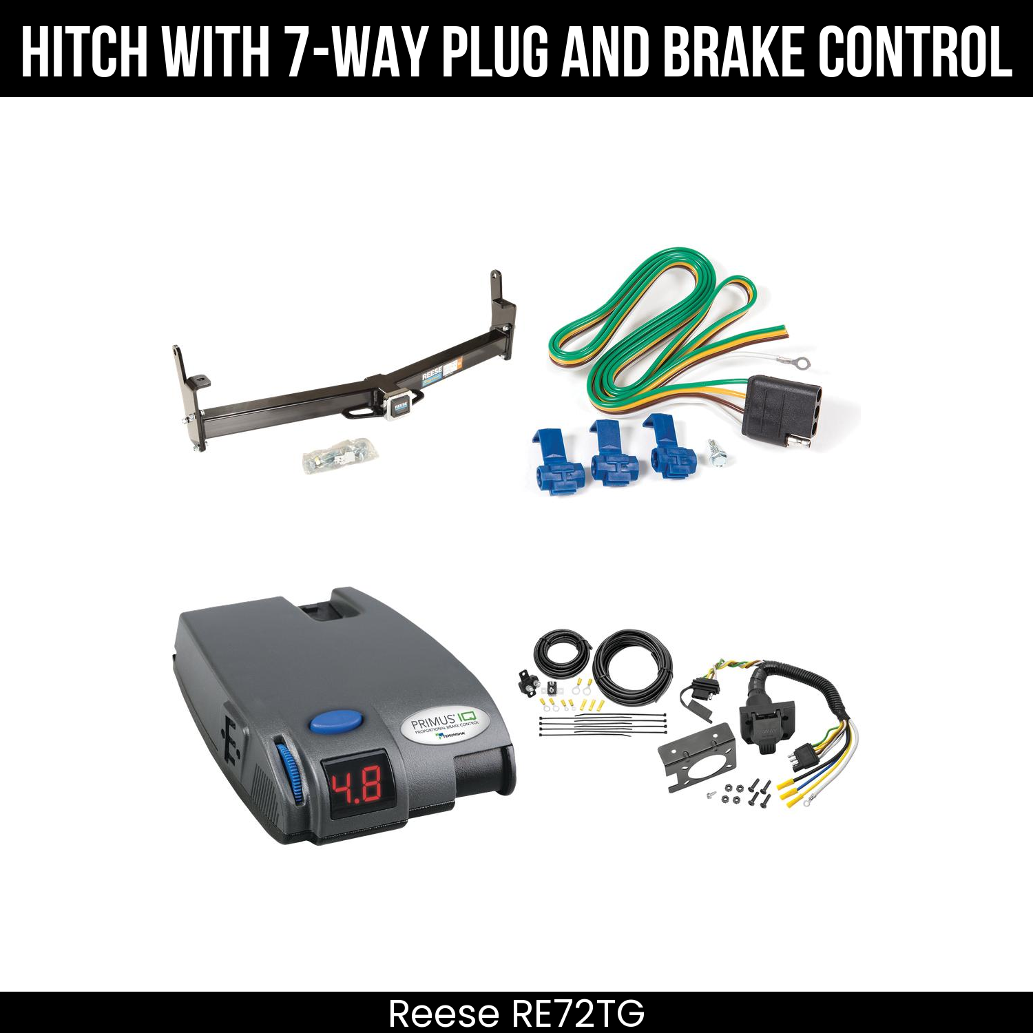 Trailer Hitch , 7-Way , Tekonsha Primus IQ Brake Control