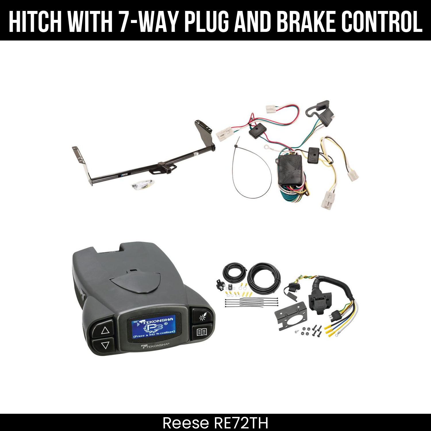 Trailer Hitch , 7-Way , Tekonsha Prodigy P3 Brake Control