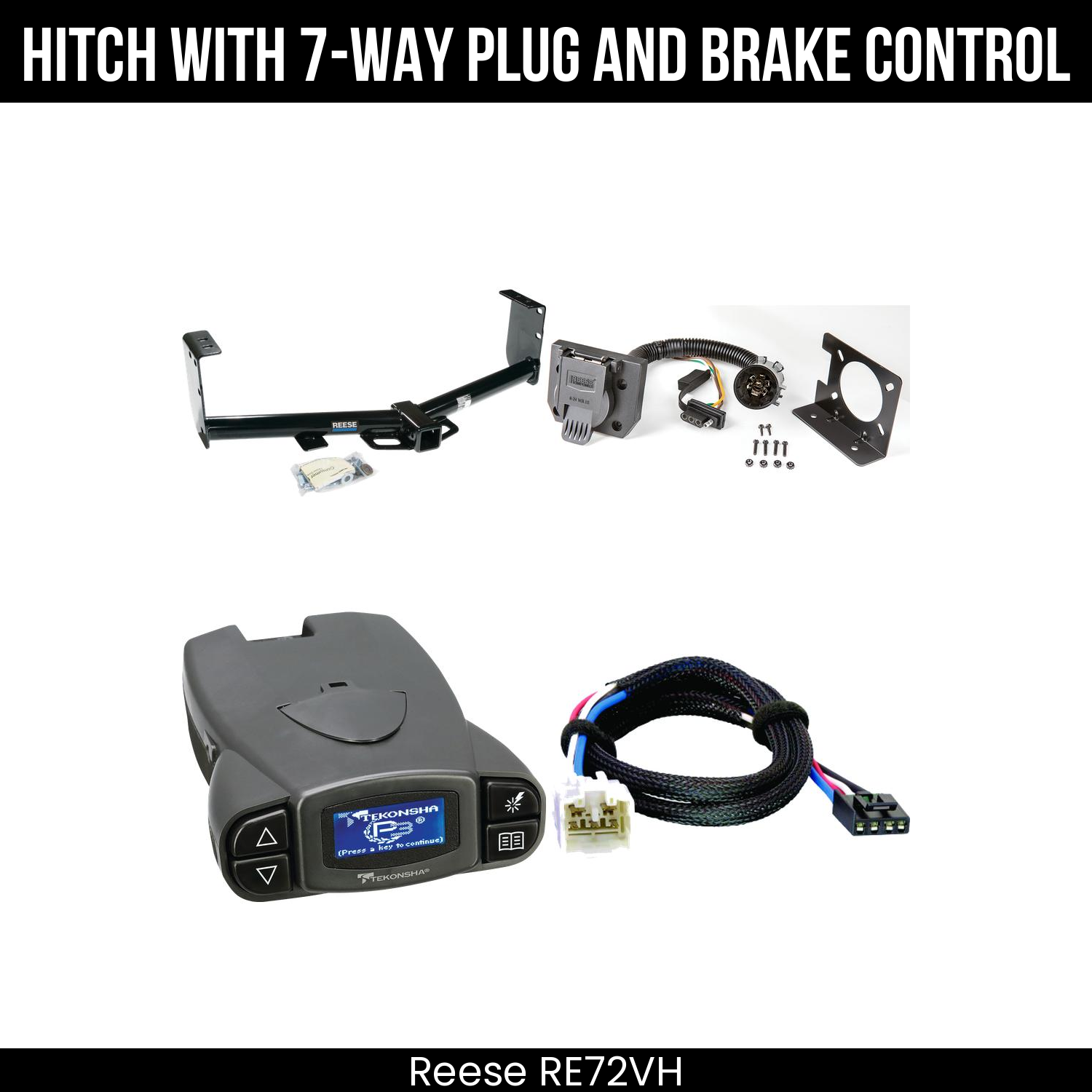 Trailer Hitch , 7-Way , Tekonsha Prodigy P3 Brake Control