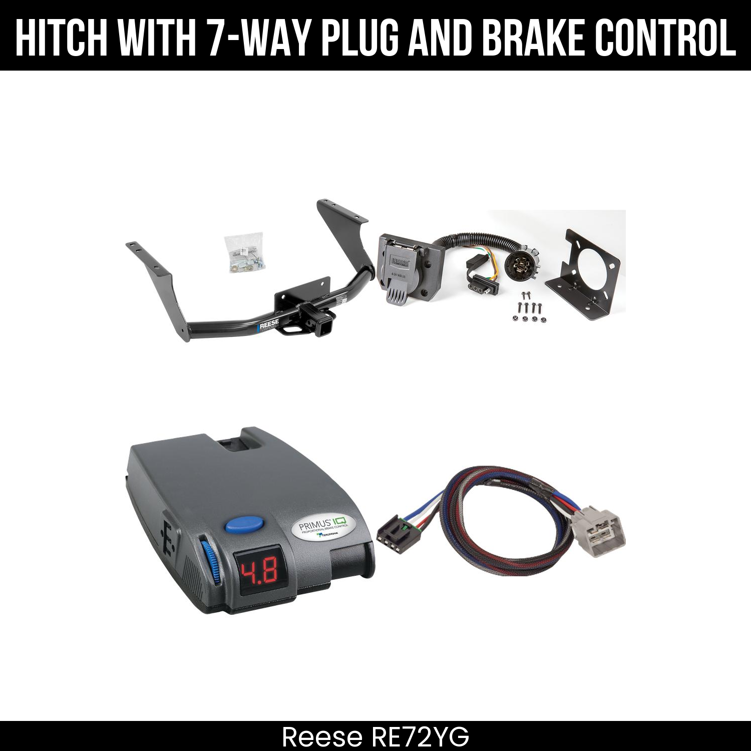 Trailer Hitch , 7-Way , Tekonsha Primus IQ Brake Control
