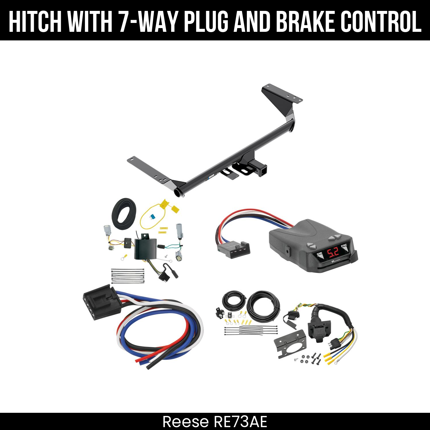 Trailer Hitch , 7-Way , Tekonsha Brakeman IV Brake Control