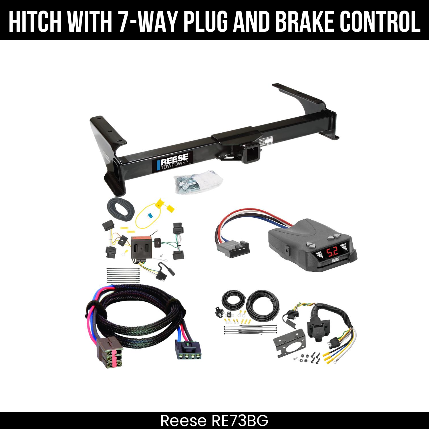 Trailer Hitch , 7-Way , Reese Brakeman IV Brake Control