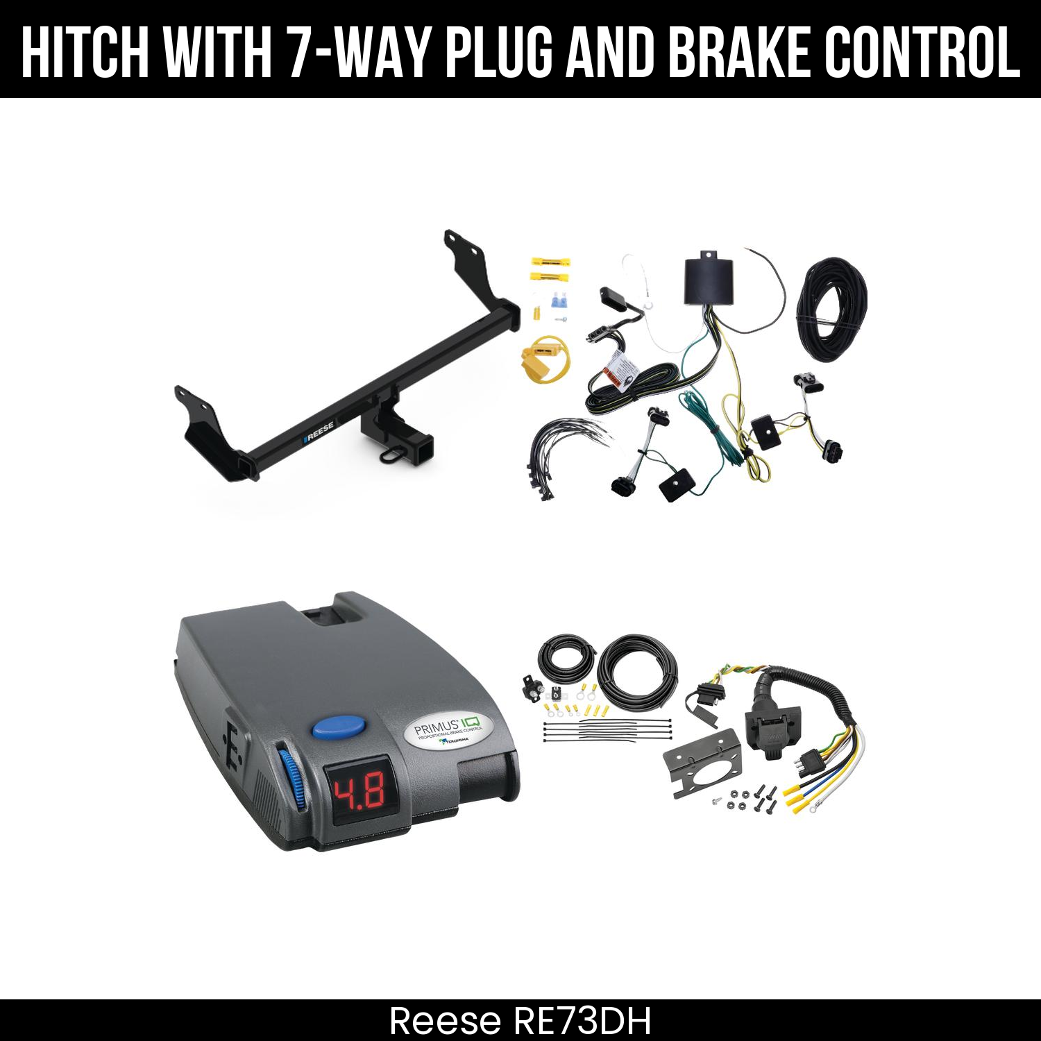Trailer Hitch , 7-Way , Tekonsha Primus IQ Brake Control
